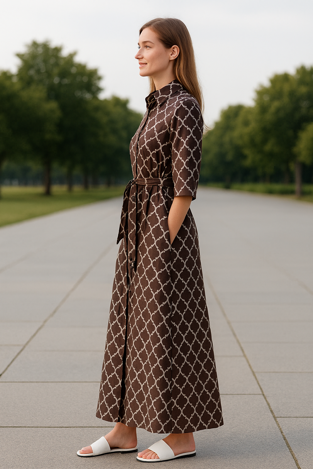 Dames Geruit Shirt Jurk, Kant-Up Losse Pasvorm Met Letter Print, Casual Enkel Breasted Zomer Outfit | VIQA VIQA© NEDERLAND