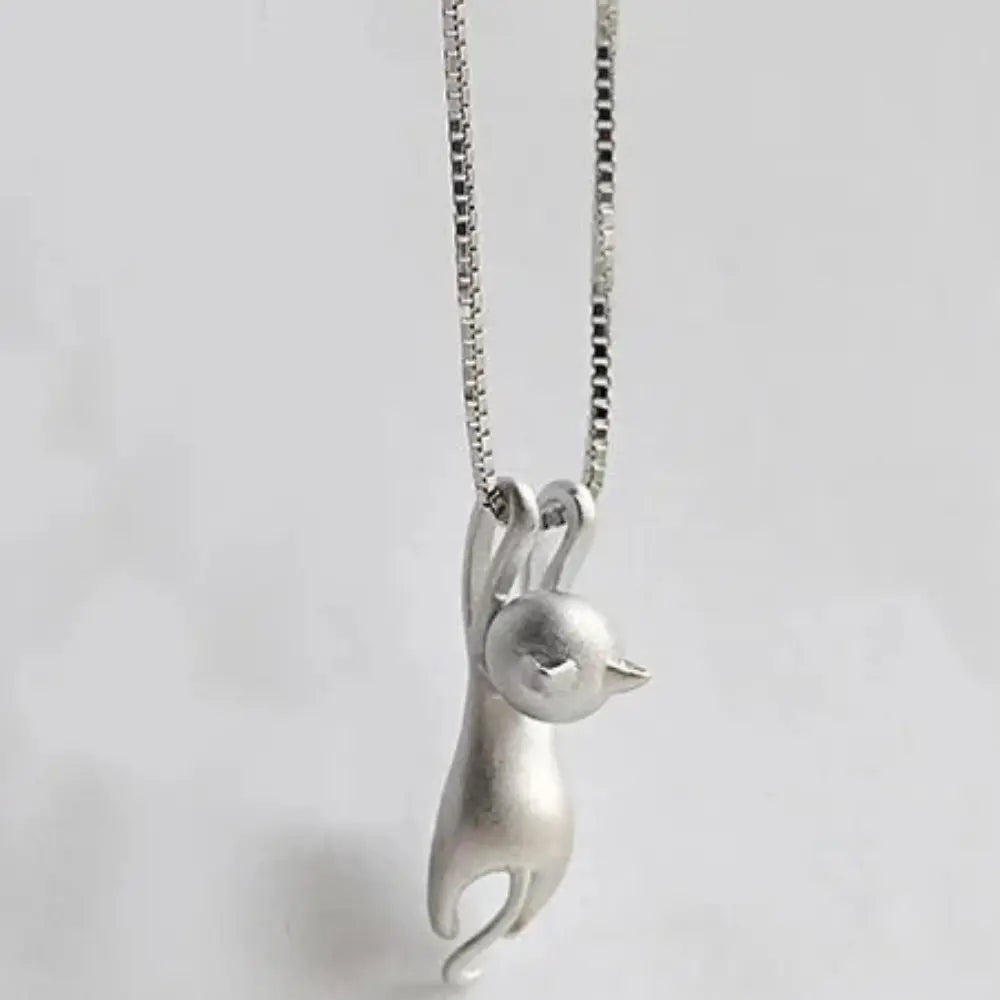 925 Sterling Zilveren Schattige Kattenhanger Voor Dames VIQA© NEDERLANDZilver-Beslagen