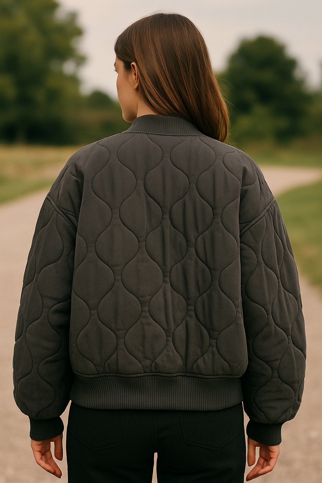 Dames Bomberjas, Casual Lange Mouwen Losse Winterjas | VIQA VIQA© NEDERLAND