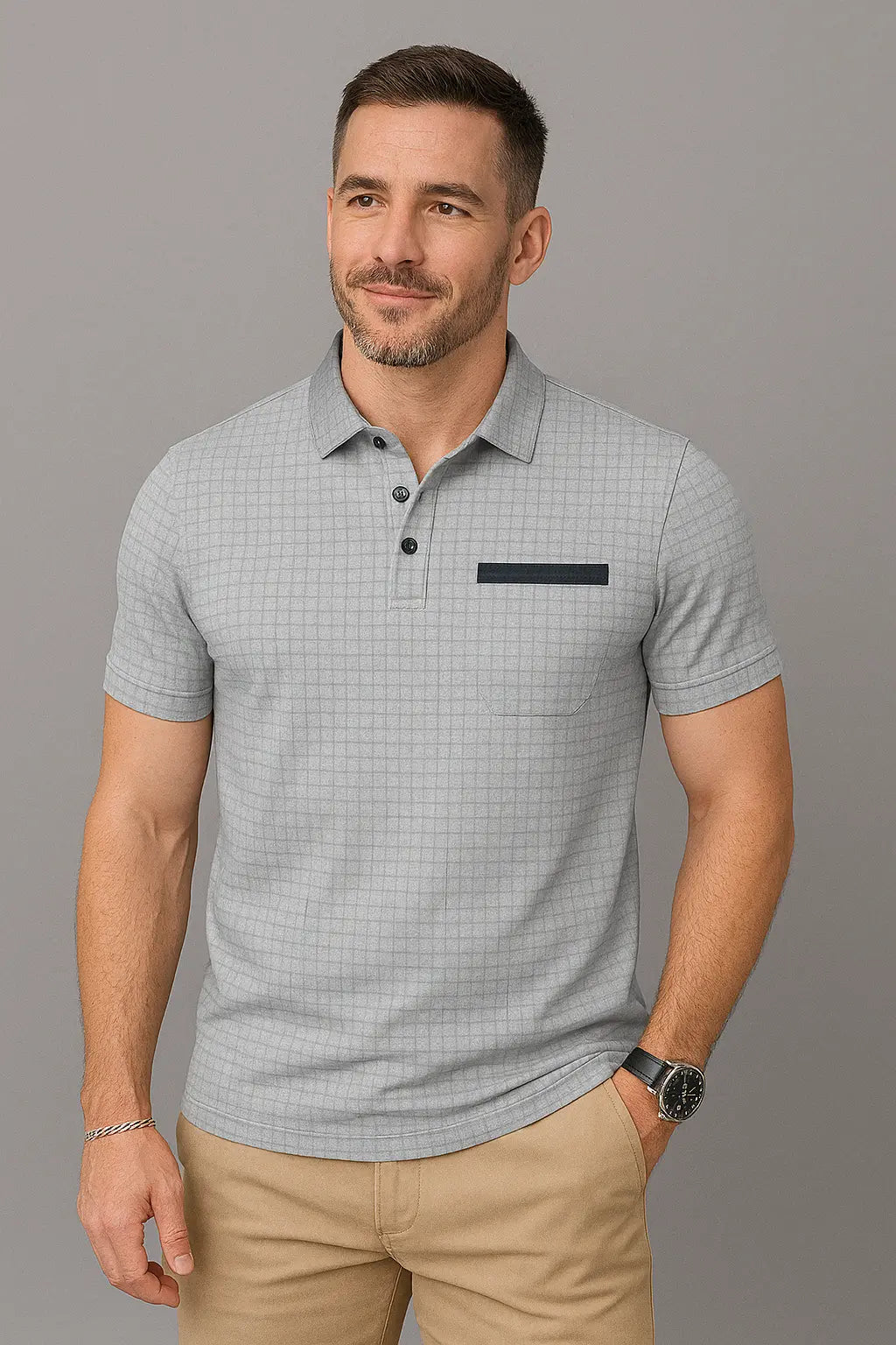 Barry Heren Oranje Ademend Polo Shirt Met Zak VIQA© NEDERLAND