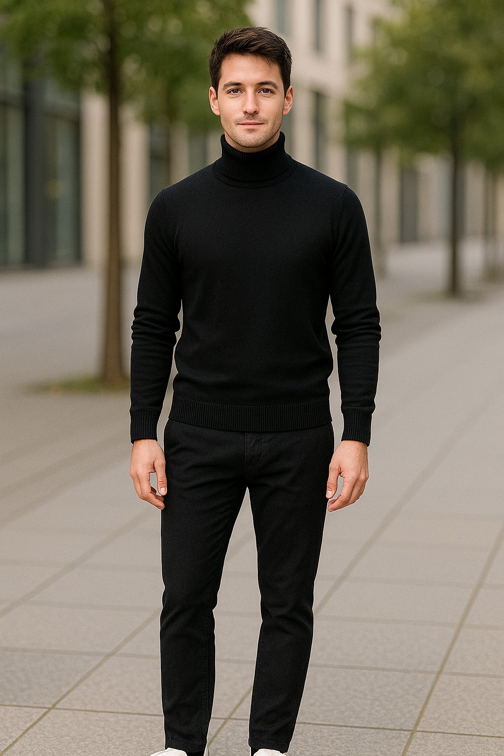 Heren Kasjmier Coltrui, Herfst Winter Warme Gebreide Trui | VIQA VIQA© NEDERLAND