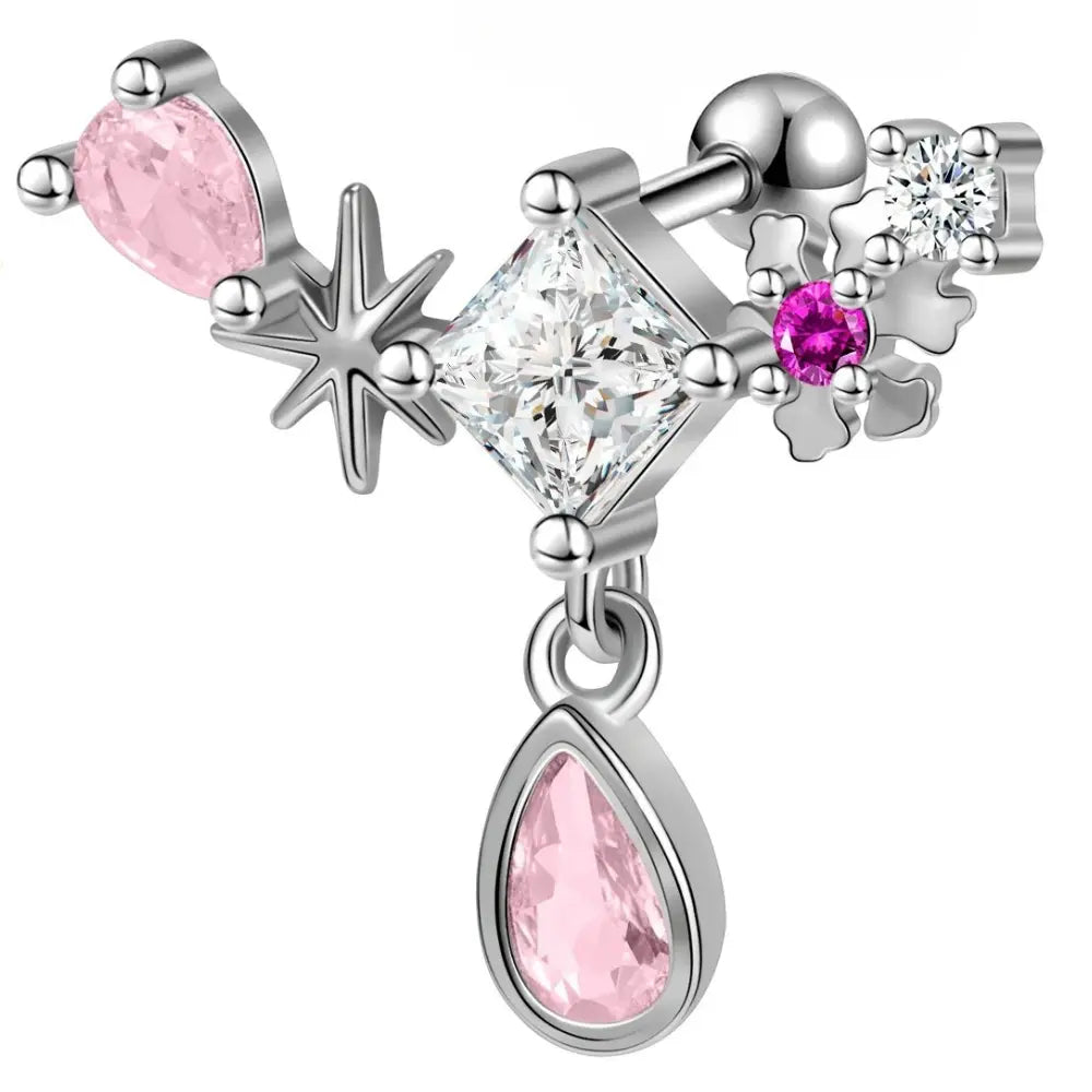 20G Kristallen Hart Oorbellen Voor Dames VIQA© NEDERLAND4