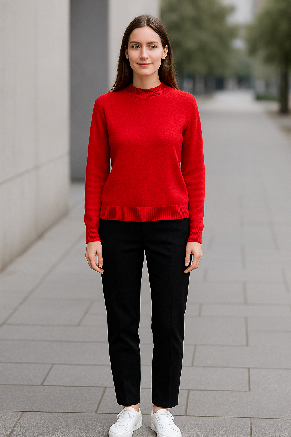 Dames Merino Wol Trui, Zacht Gebreide Mock-hals Pullover, Herfst Winter Casual Basic Top | VIQA VIQA© NEDERLAND