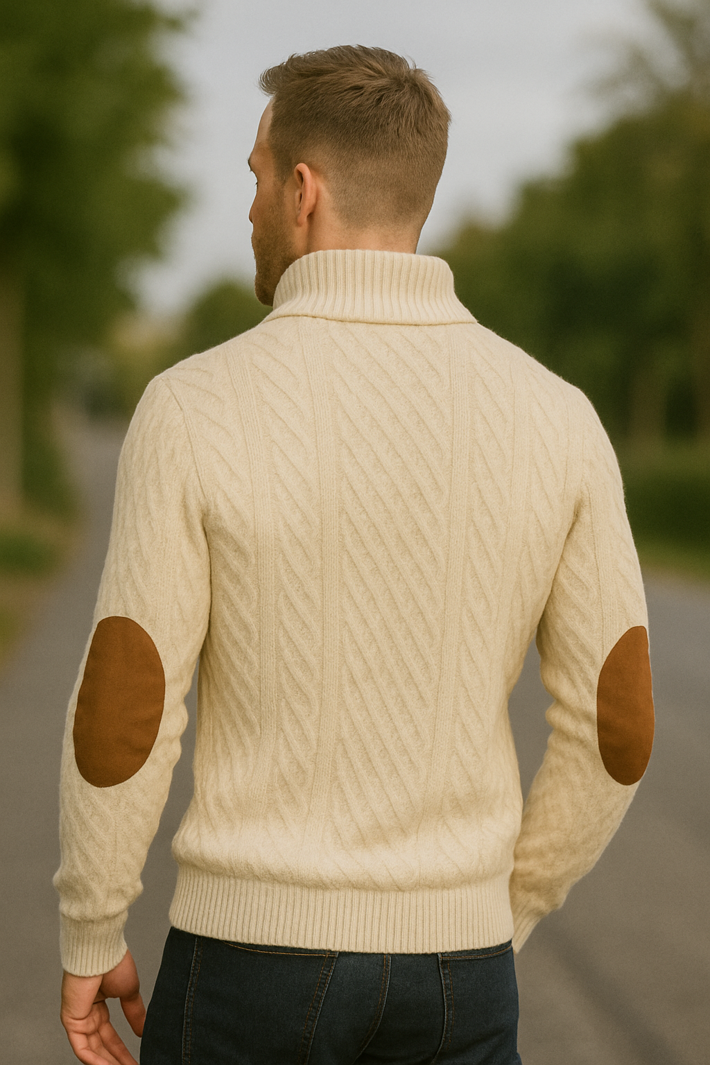 Gebreide Heren Trui Met Lange Mouwen En Staande Kraag, Casual Zakelijke Pullover | VIQA VIQA© NEDERLAND