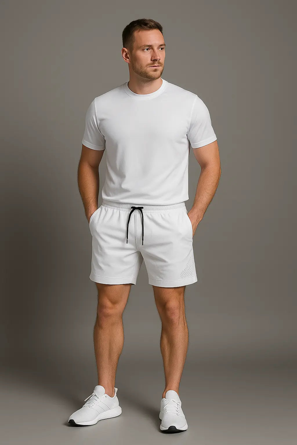 Edward Atletische Korte Broeken VIQA© NEDERLANDWit-2XL