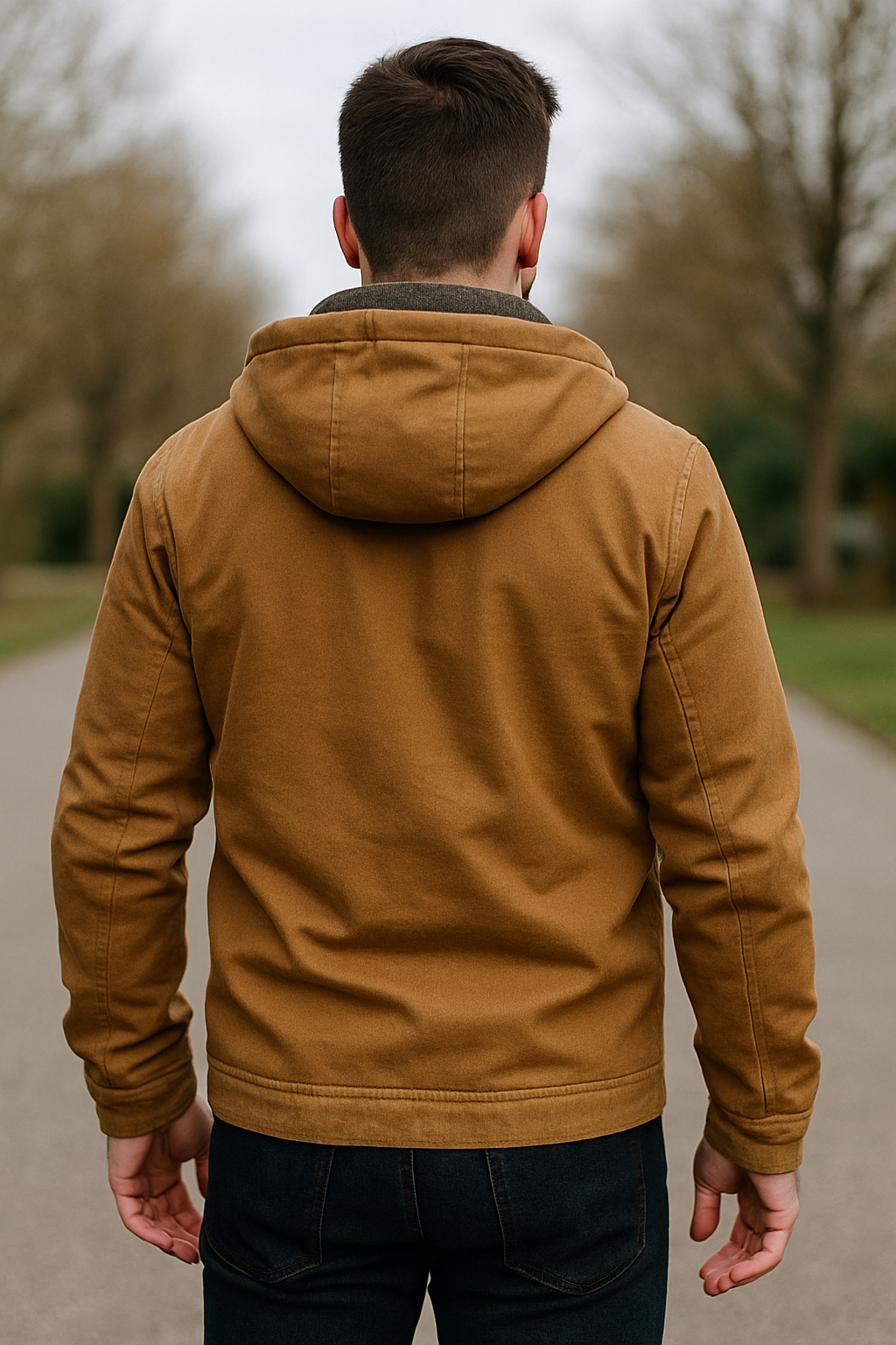 Heren Casual Fleece Jack, Met Capuchon En Ritszak Effen Kleur Winter Warme Jas Voor Buiten VIQA VIQA© NEDERLAND