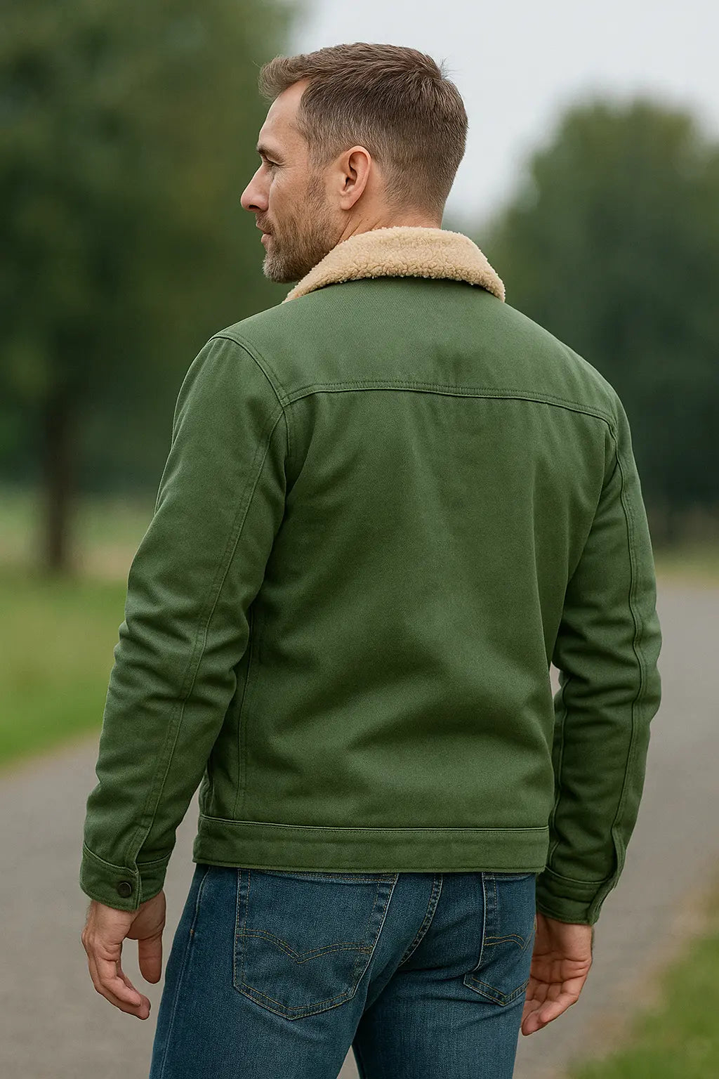 Heren Winterjas, Dikke Fluwelen Voering, Effen Kleur, Revers, Buitenkleding Met Zakken | VIQA VIQA© NEDERLAND