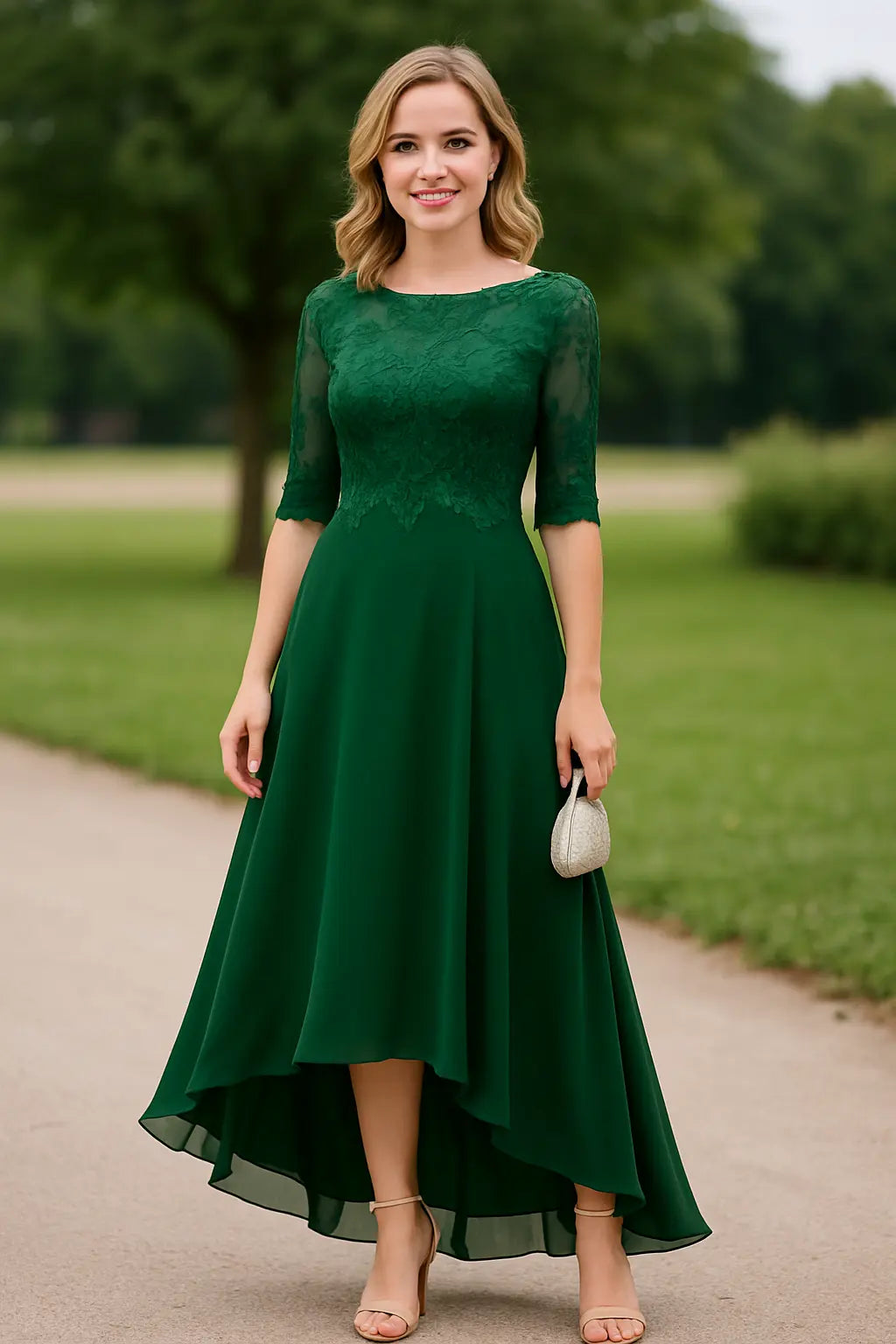 Dames Maxi Gala Jurk, Elegante Lange Bruiloft A-Lijn Feestjurk | VIQA VIQA© NEDERLAND