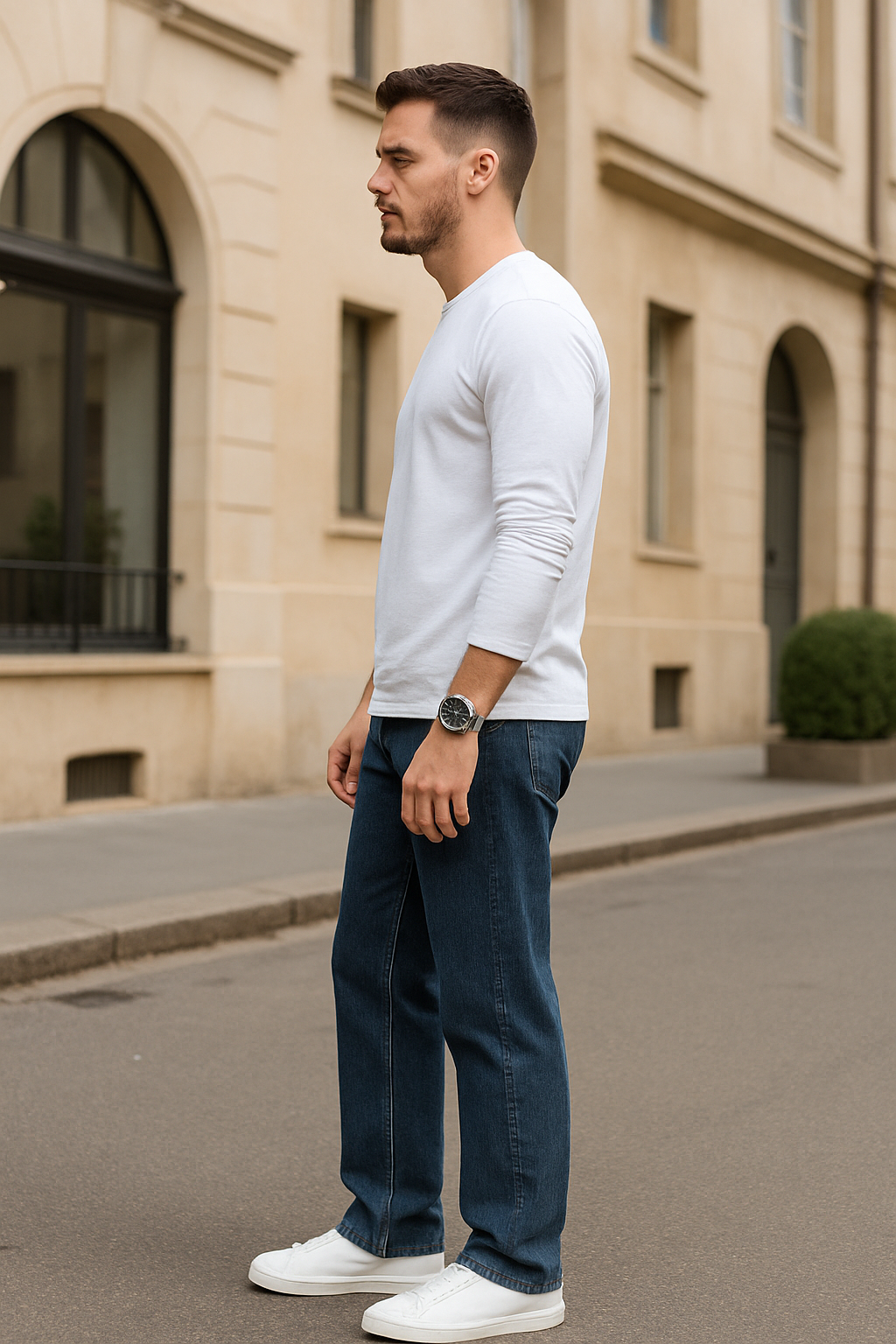 Heren Jeans Met Wijde Pijpen, Losse Rechte Pasvorm, Comfortabele Zakelijke Casualbroek | VIQA VIQA© NEDERLAND