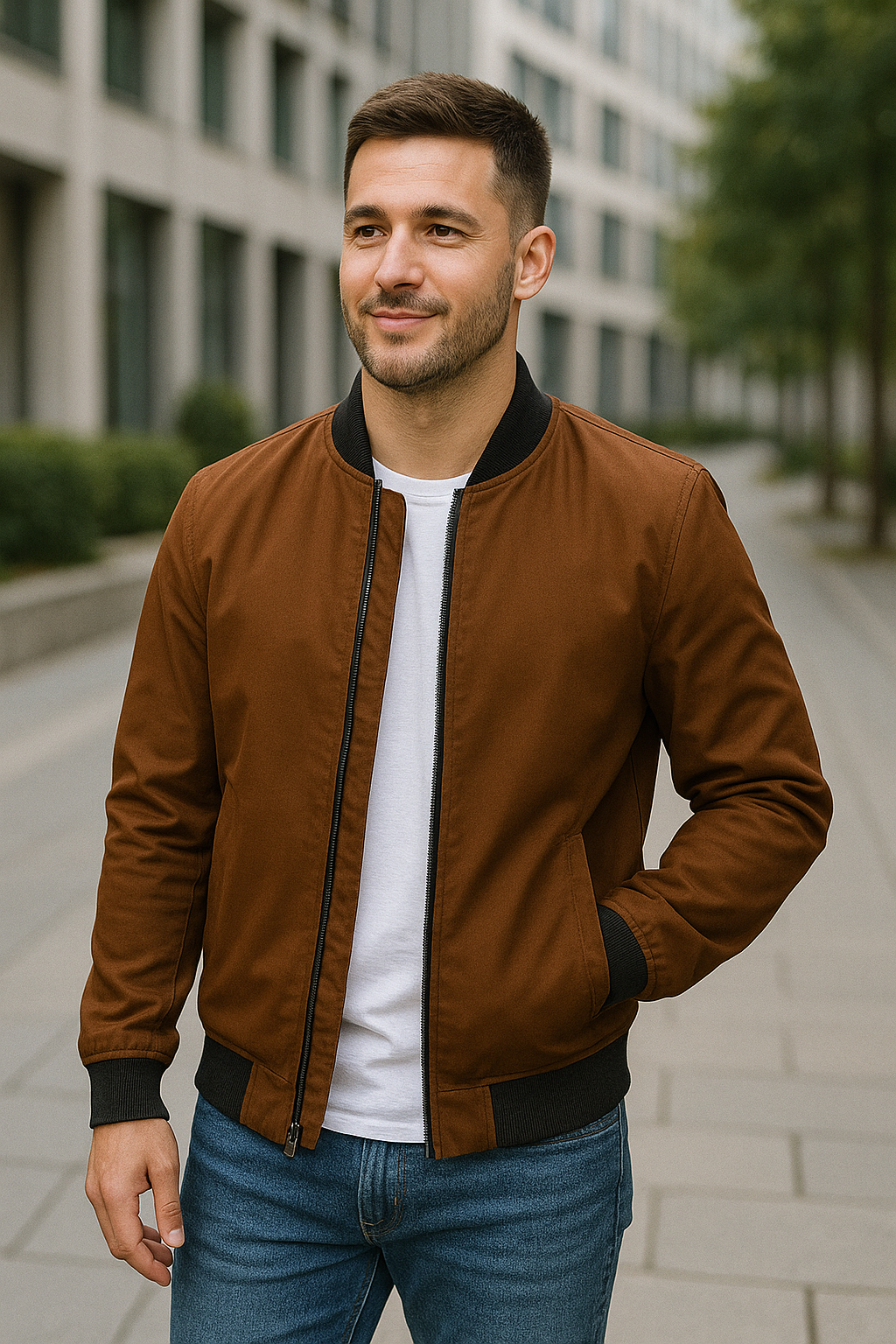 Heren Pilotenjack, Casual Bomberjack Met Ritssluiting Voor Winter- En Herfst Streetwear | VIQA VIQA© NEDERLAND