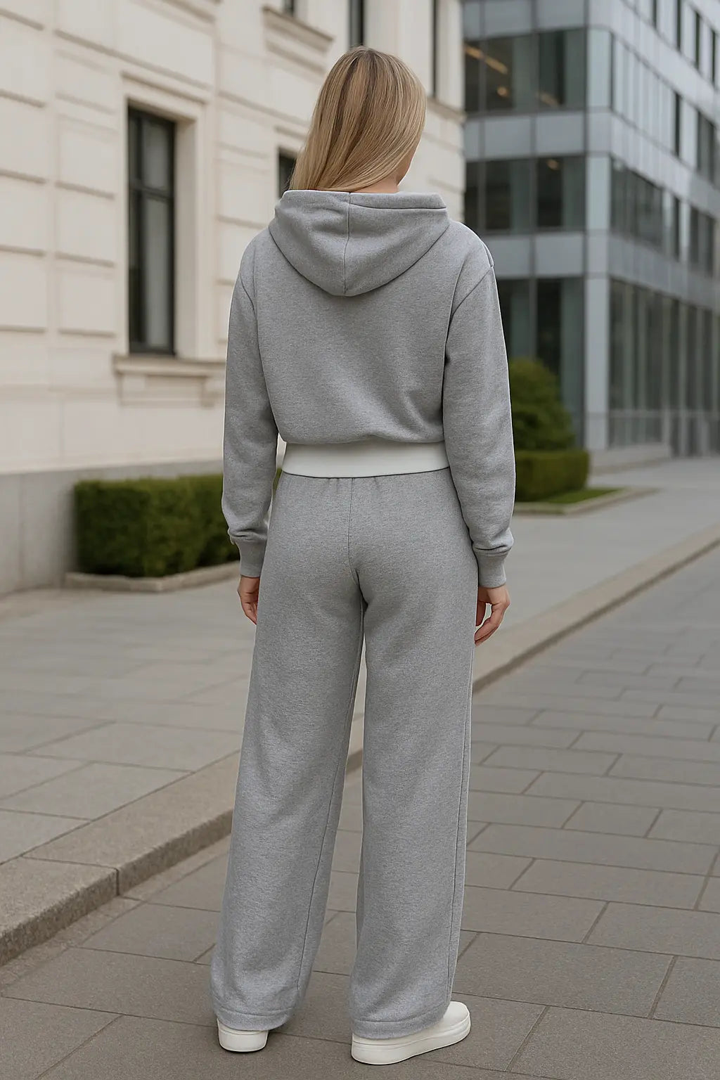 Dames 2-Delige Joggingpak, Herfst En Winter Sweatshirt Met Capuchon En Broek, Effen Kleur Casual Trainingspak | VIQA VIQA© NEDERLAND