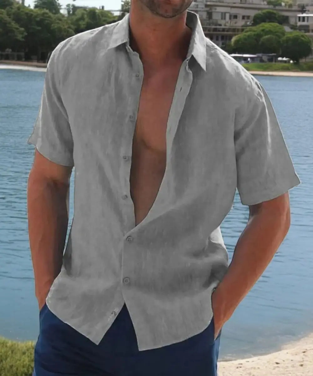 Brett Heren Comfort Overhemd VIQA© NEDERLANDGrijs-2XL