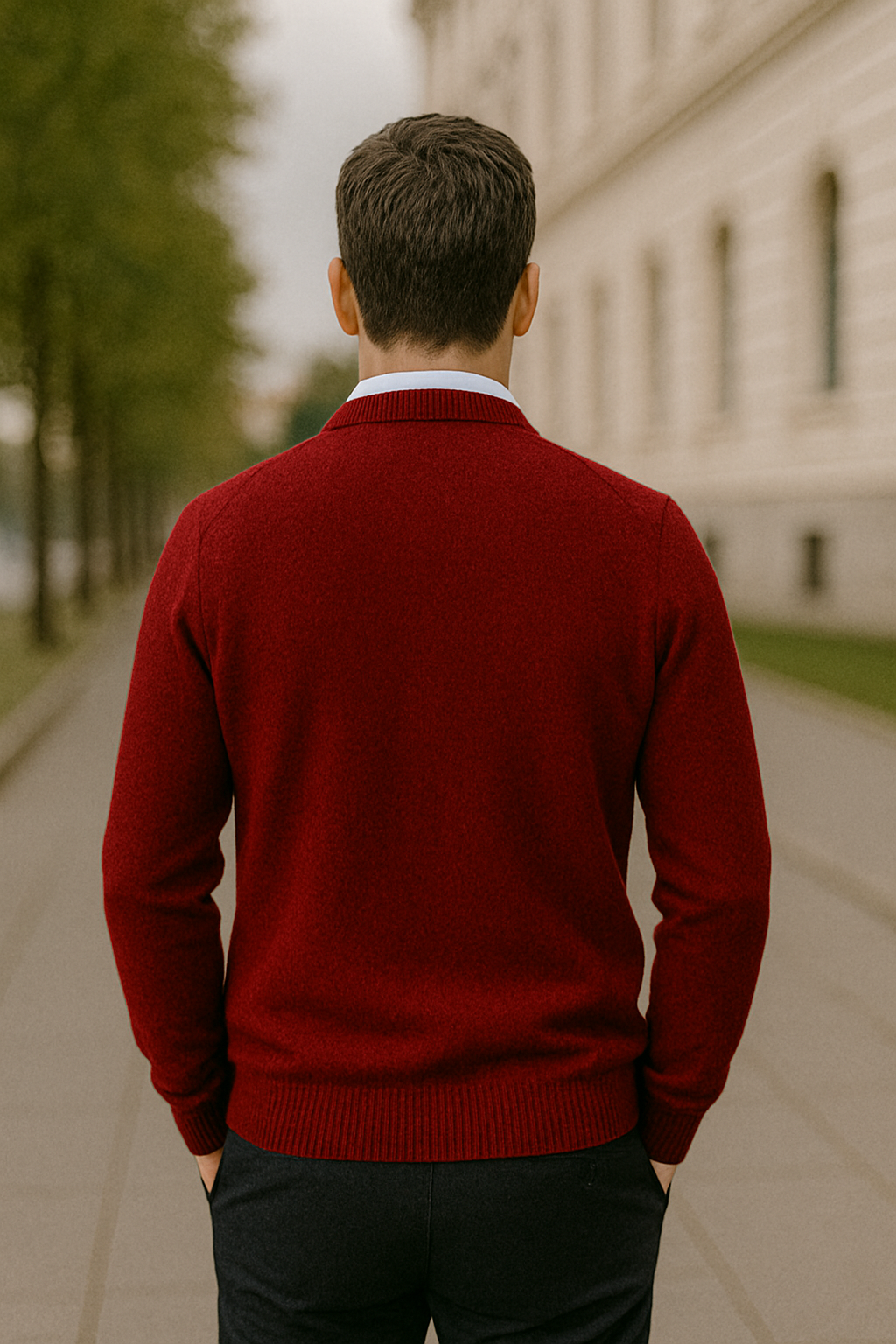 Kasjmier Trui Voor Heren, Trui Met Ronde Hals, Losvallende Gebreide Top, Winter Casual Warme Kleding | VIQA VIQA© NEDERLAND