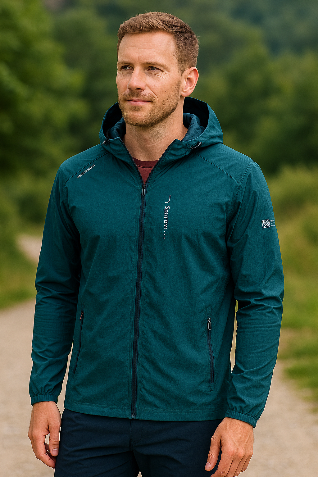 Heren Zomer Sneldrogend Windjack Met Capuchon, Lichtgewicht Outdoor Wandel- en Fietsjack | VIQA VIQA© NEDERLAND