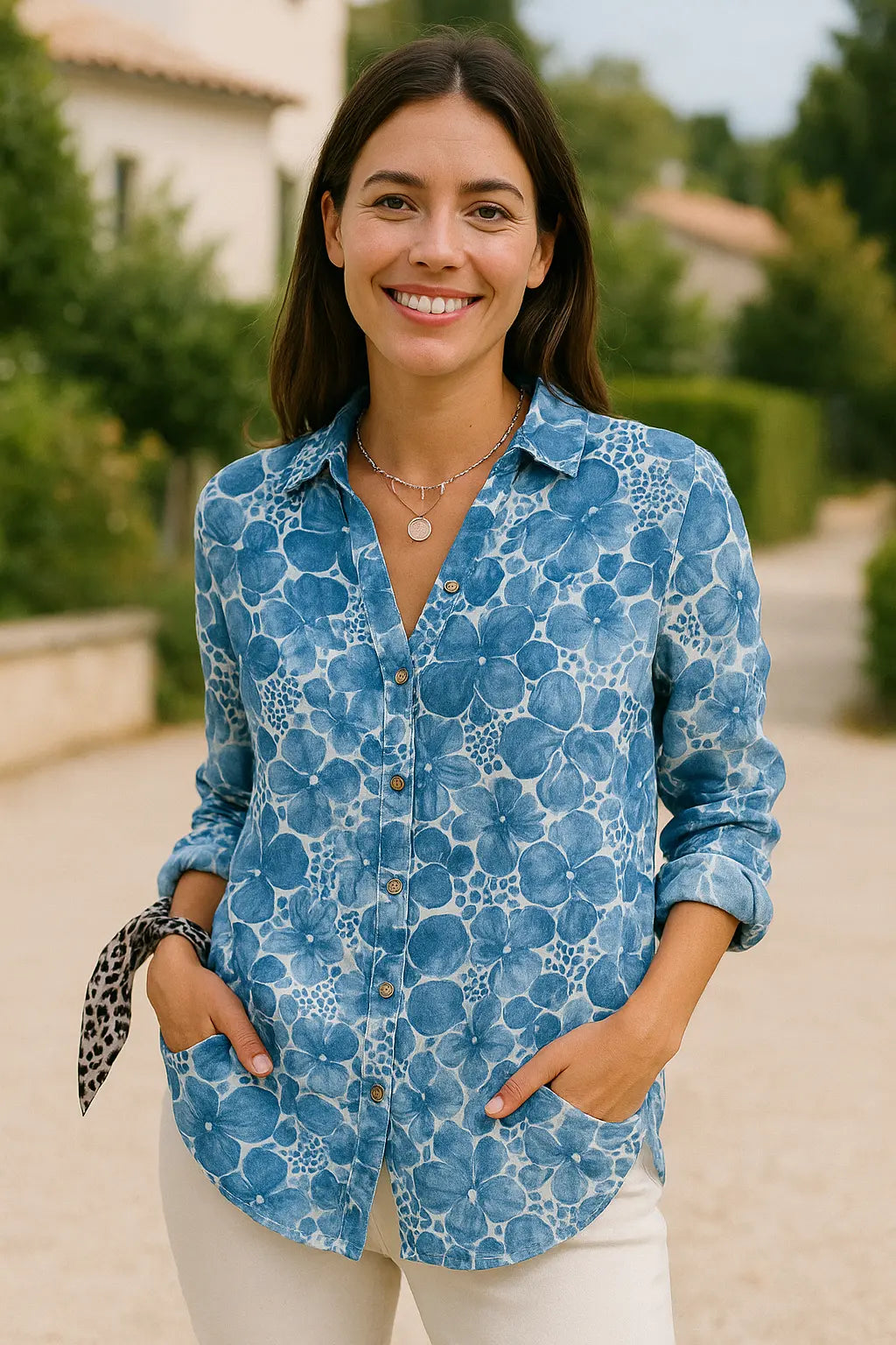 Dames Zomer Bloemen Print Shirt, Lange Tuniek Stijl Met Halve Mouwen, Lichtgewicht Trendy Top | VIQA VIQA© NEDERLAND