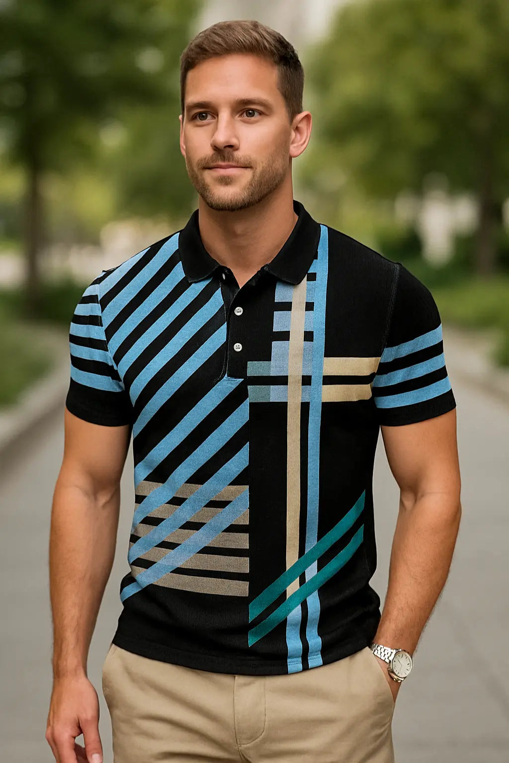 Heren Polo Shirt Met Korte Mouwen, Zomer Casual Sneldrogende Pullover Top, Mode Kleding | VIQA VIQA© NEDERLAND