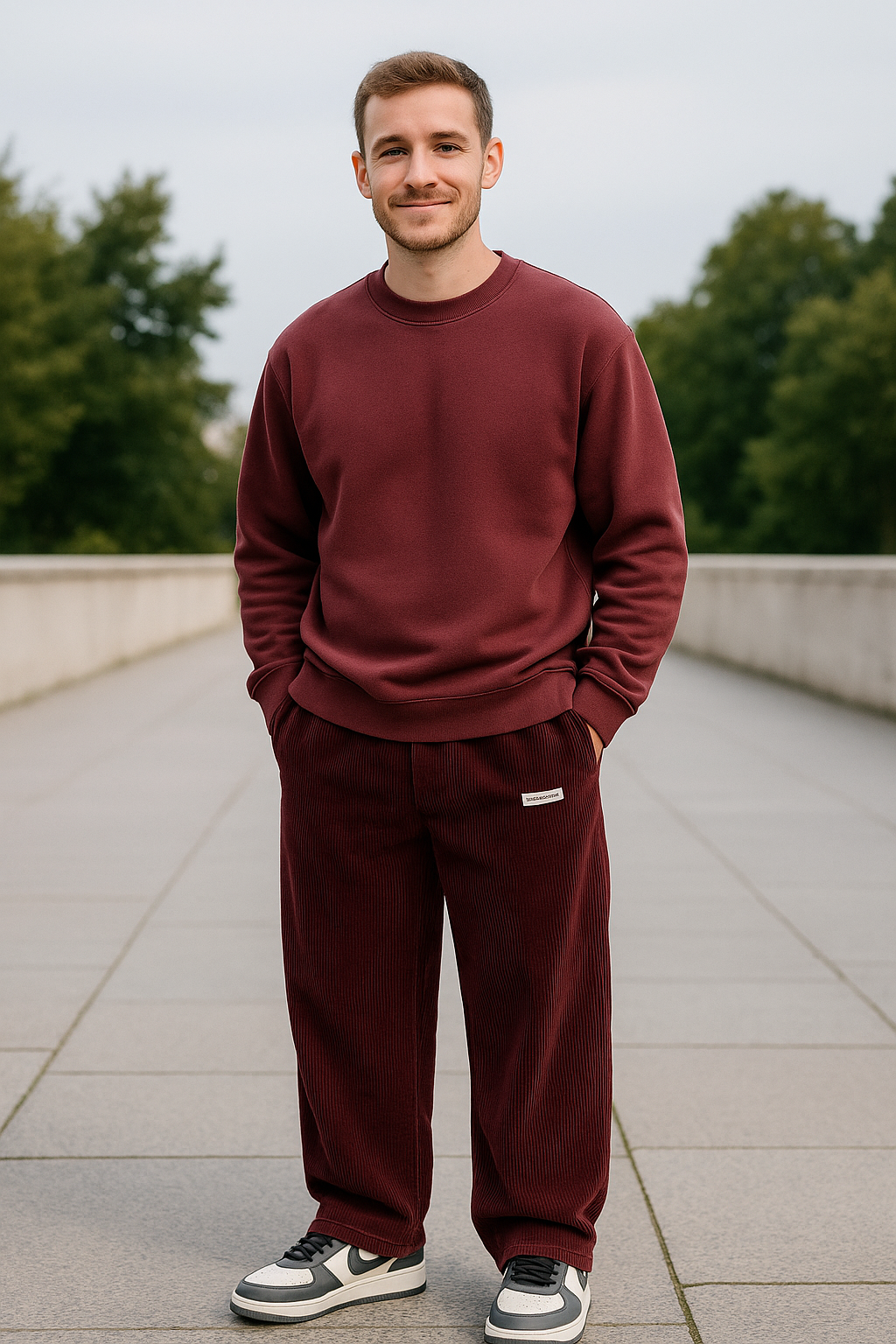 Heren Wijde Sweatpants, Losse Pasvorm Lange Broek Met Middelhoge Taille, Lichtgewicht Casual Stijl | VIQA VIQA© NEDERLAND