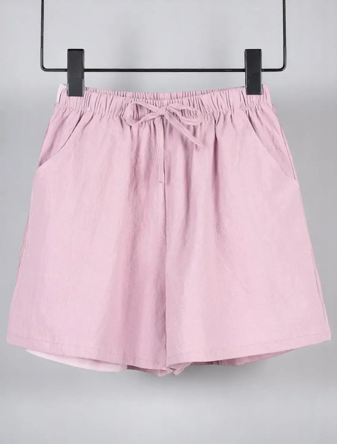 Dames Shorts Linnen, Lichtgewicht Zomer Casual Fit, Ademend Korte Broek | VIQA VIQA© NEDERLANDRoze-XL