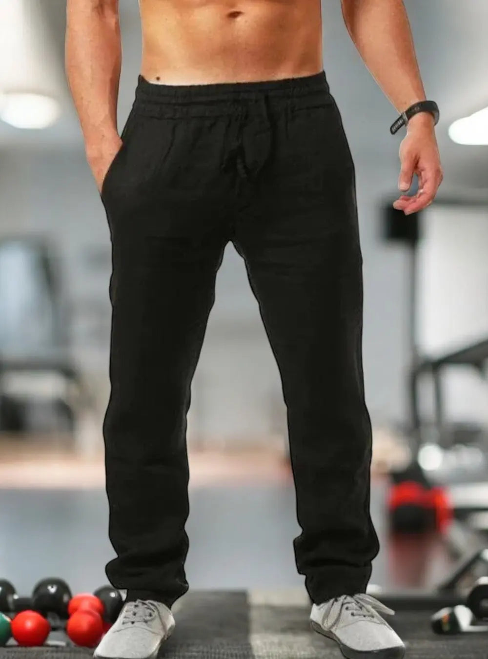 Anthony Katoenen Linnen Herenbroek VIQA© NEDERLANDZwart-XL