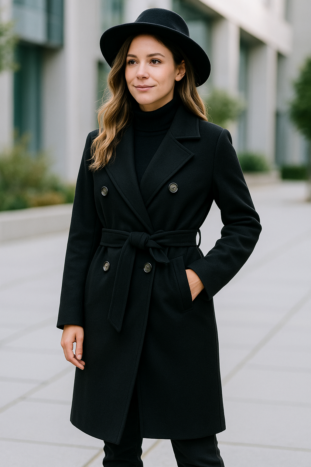 Dames Wollen Trenchcoat, Double Breasted Overcoat, Elegante Herfst Winter Casual Jas | VIQA VIQA© NEDERLAND