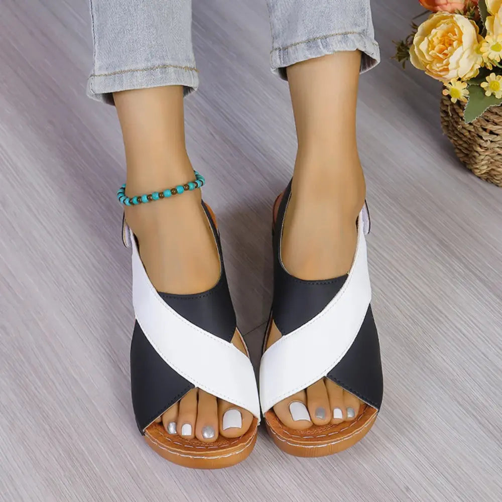 Henrietta Comfortabele Plateau Sandalen VIQA© NEDERLANDZwart-43