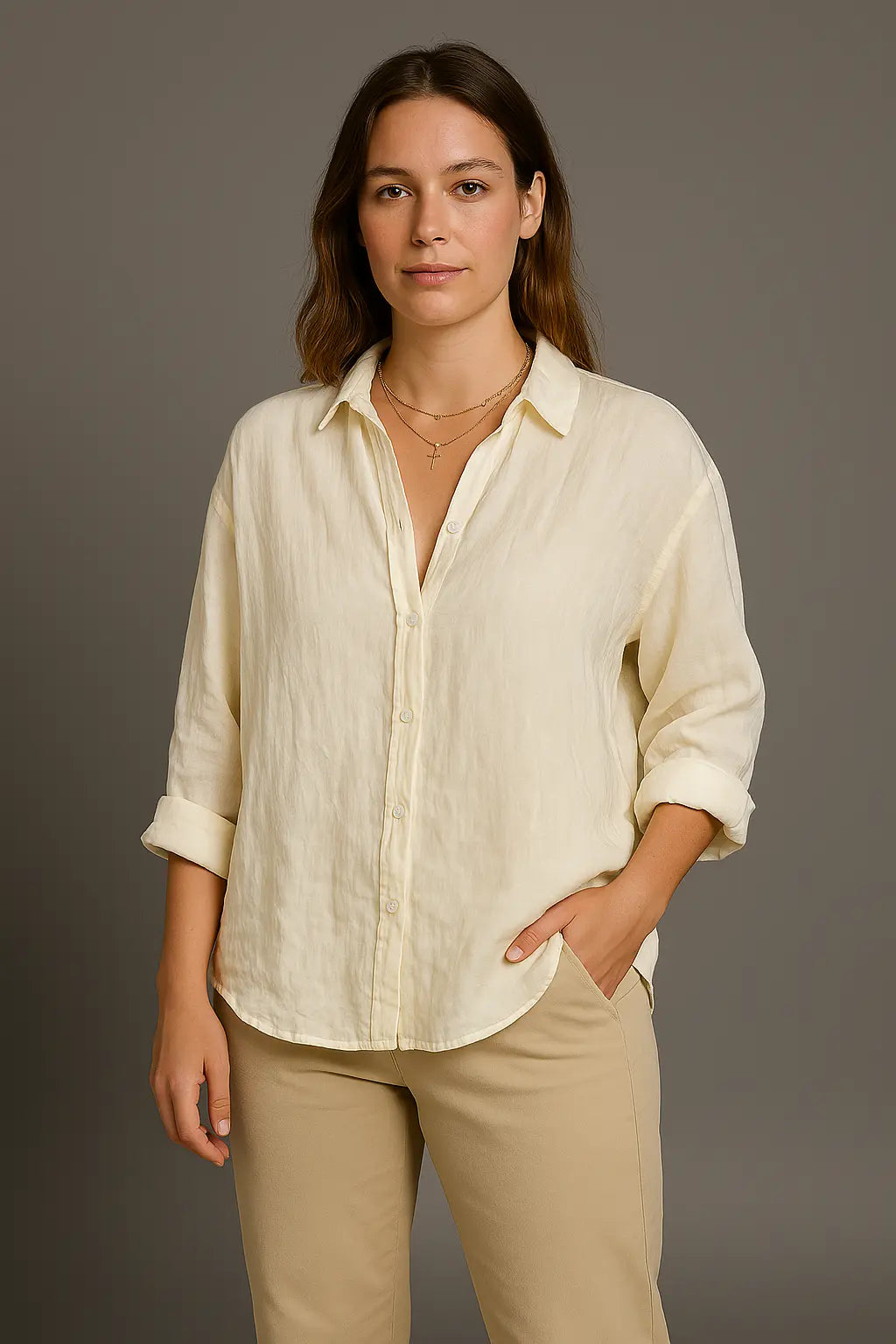 Gabriella Comfort Zomer Blouse VIQA© NEDERLANDCrème-2XL