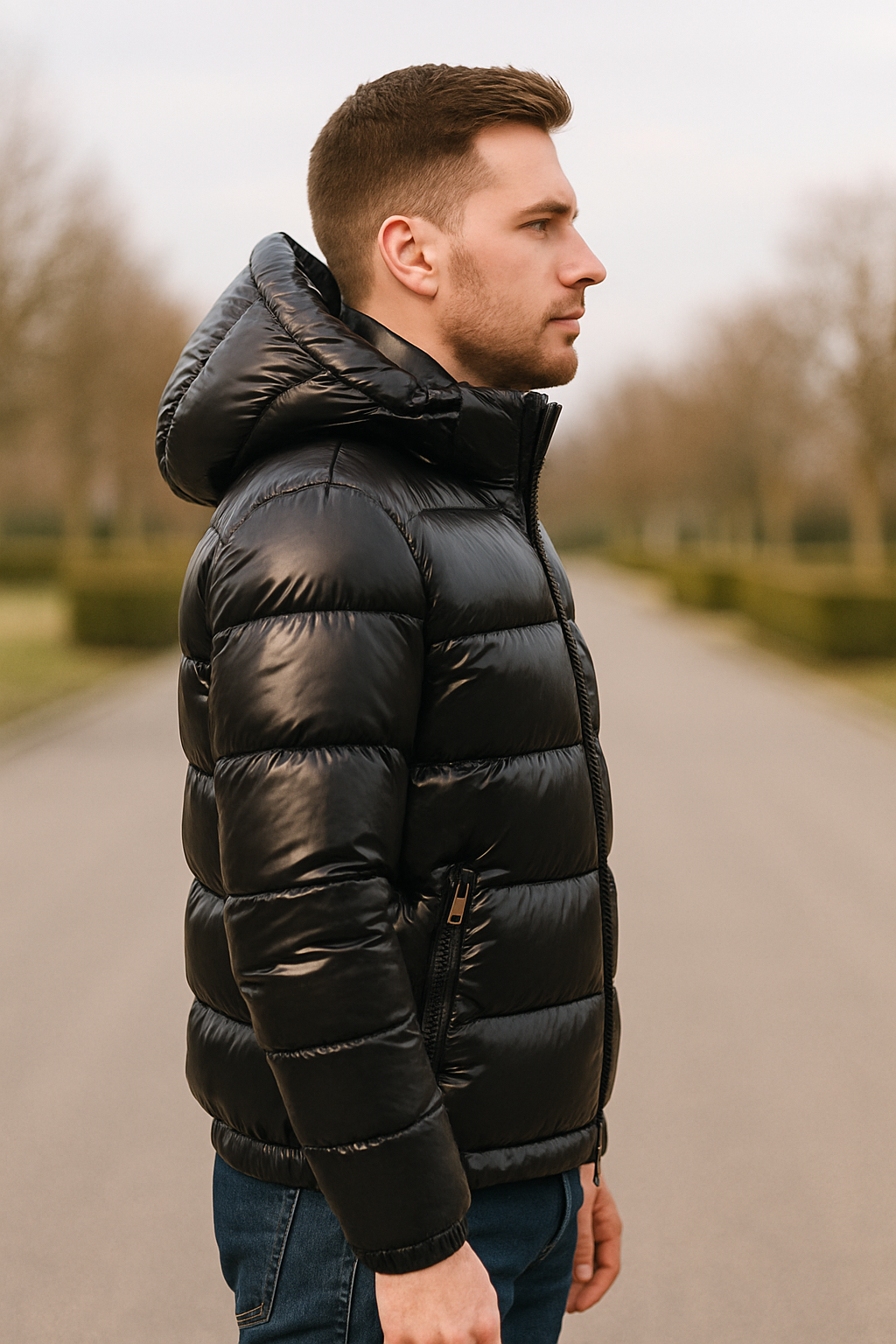 Winter Donsjas Voor Heren, Waterdichte Lichtgewicht Glanzende Parka Van Eendendons, Casual Outdoorjas | VIQA VIQA© NEDERLAND