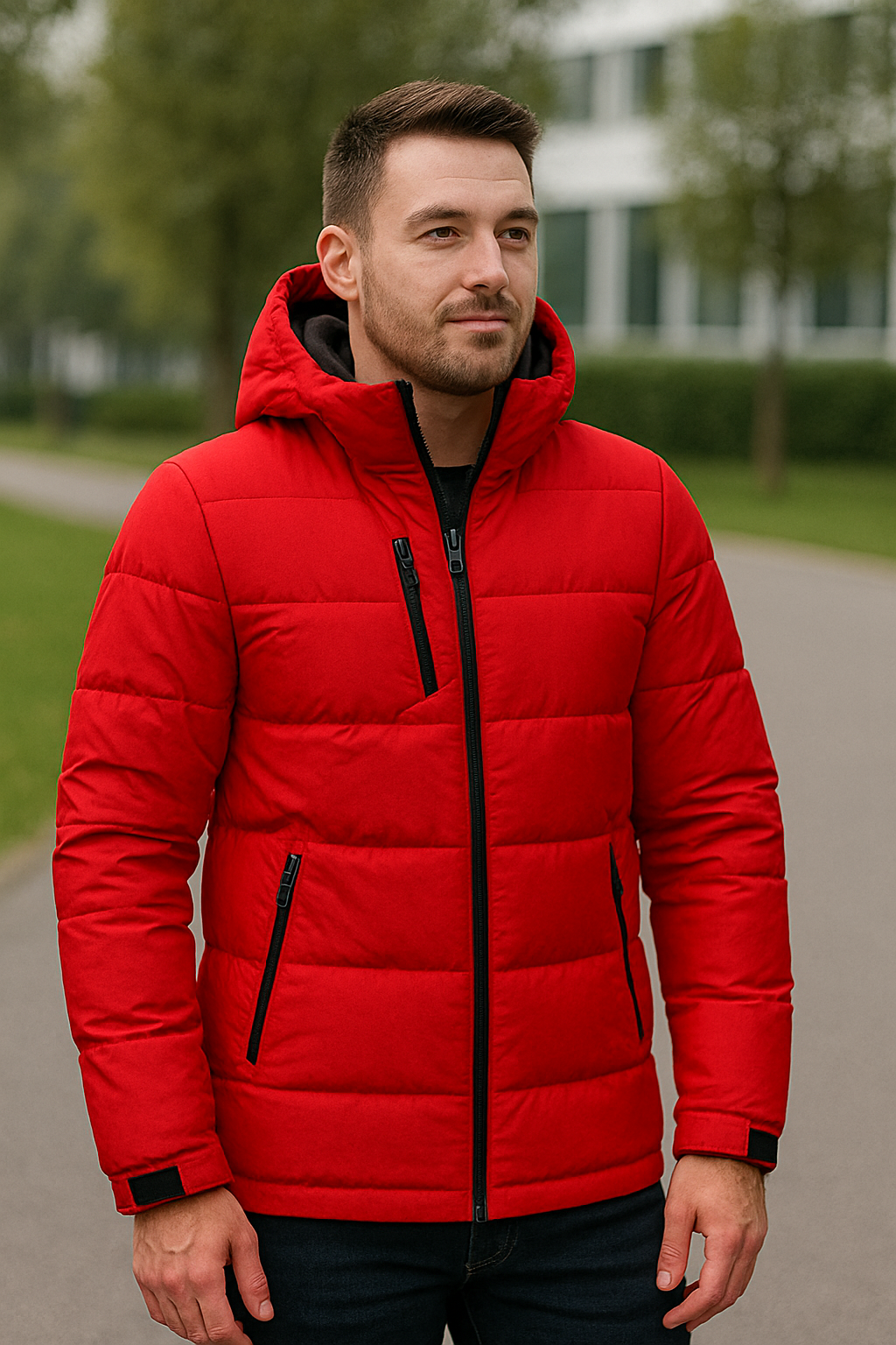 Heren Donsjack, Dik Warm Capuchonjack, Lichtgewicht Casual Winter Wit Eendendons | VIQA VIQA© NEDERLAND