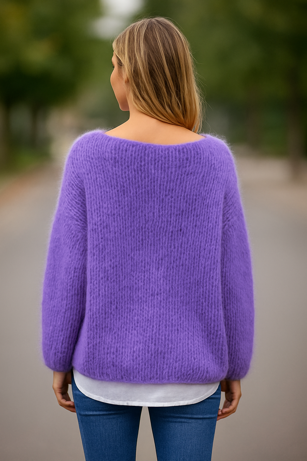 Gebreide Trui Voor Dames, Losvallend Model Met Lange Mouwen, Ronde Hals, Casual, Effen Kleur | VIQA VIQA© NEDERLAND