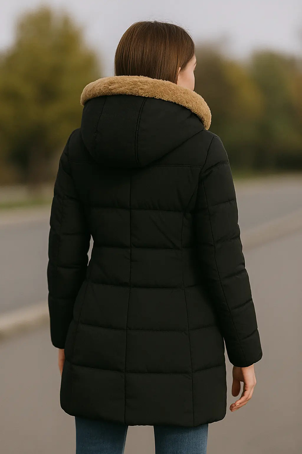 Dameswinterjas Met Capuchon, Dikke Warme Lange Jas, Elegante Gevoerde Bovenkleding | VIQA VIQA© NEDERLAND