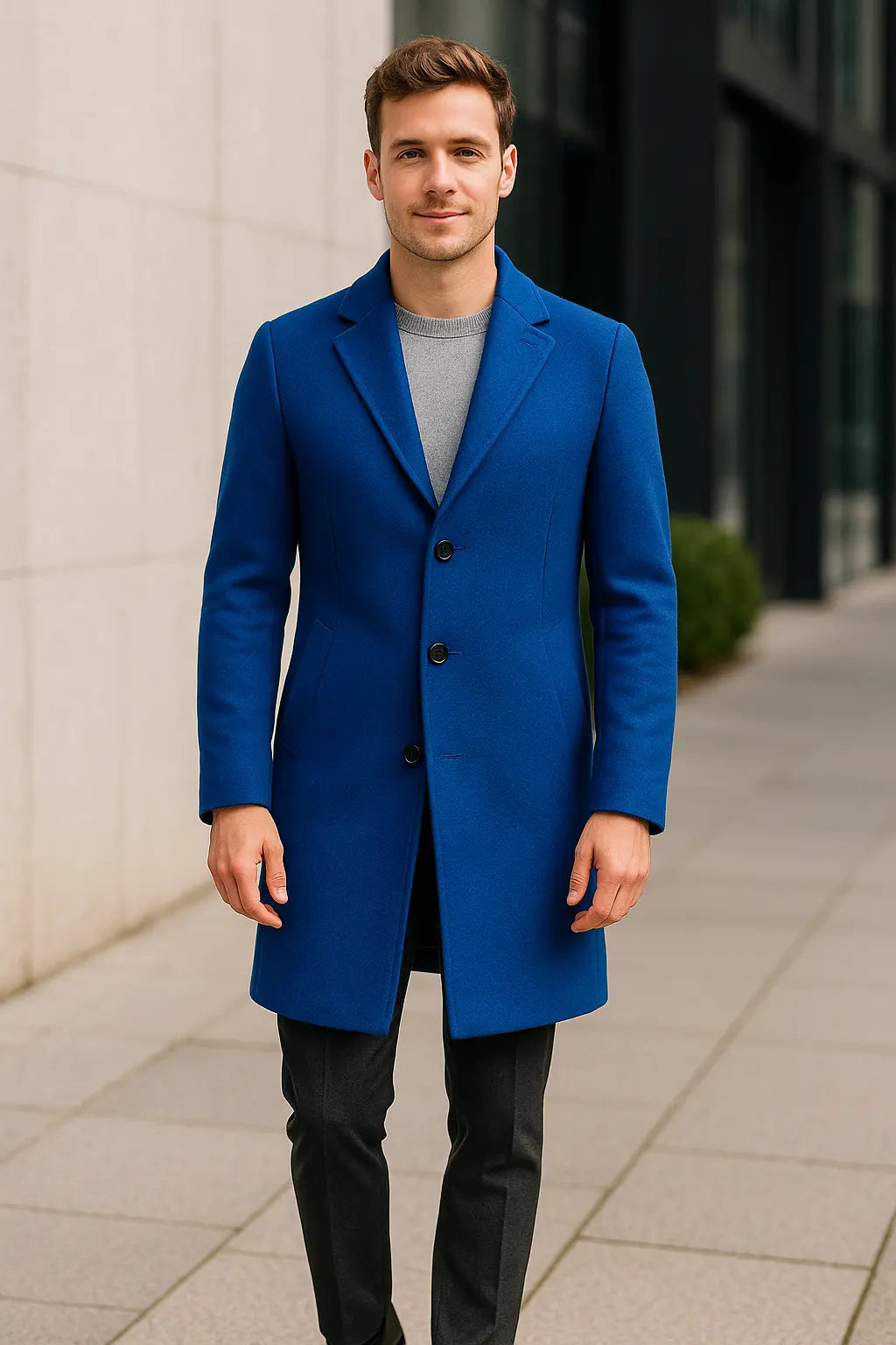 Casual Trenchcoat Voor Heren, Lange, Enkelrijige Jas In Effen Kleur, Lichtgewicht Modieuze Bovenkleding | VIQA VIQA© NEDERLAND