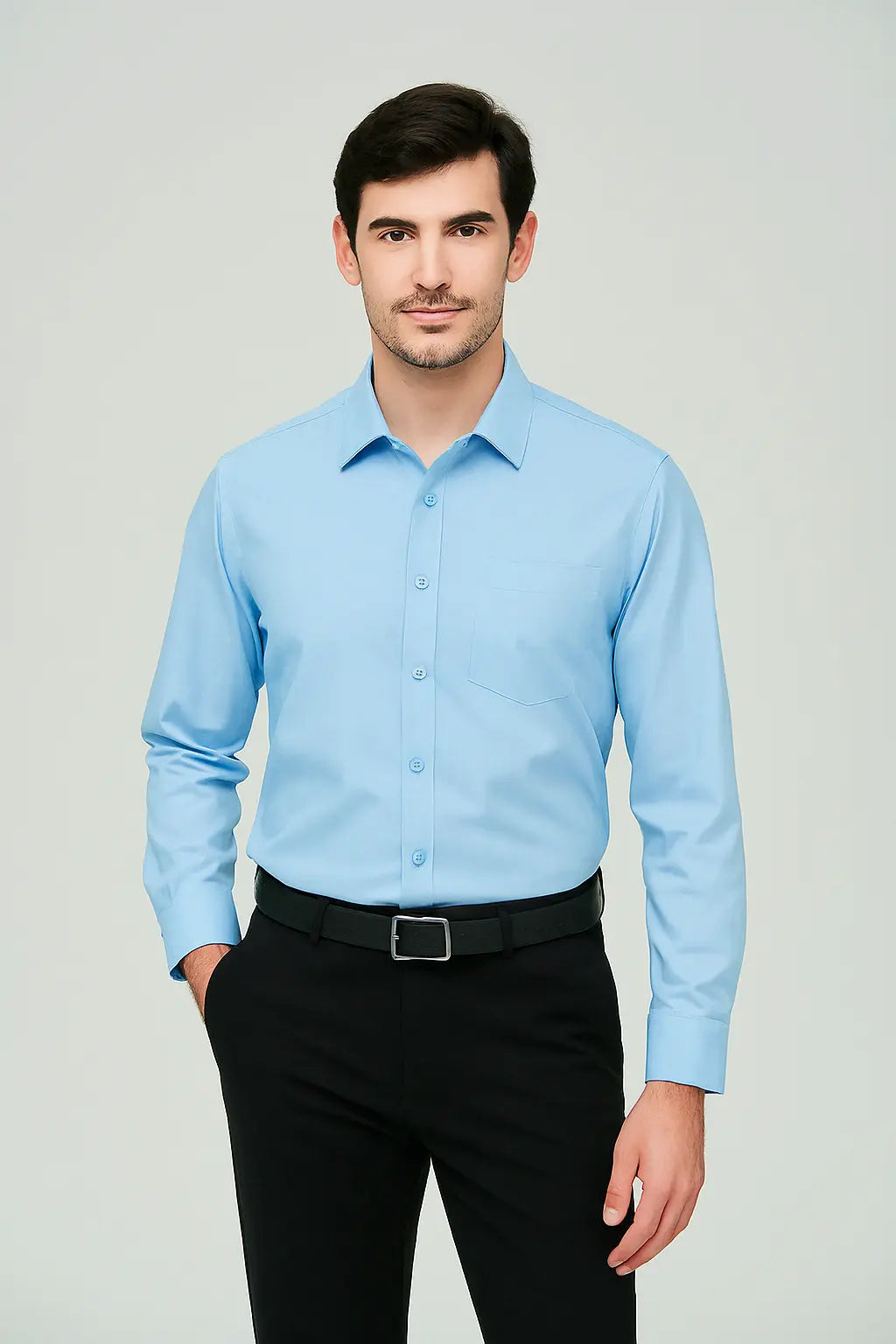 Arnold Heren Oranje Stretch Shirt Met Lange Mouwen VIQA© NEDERLAND