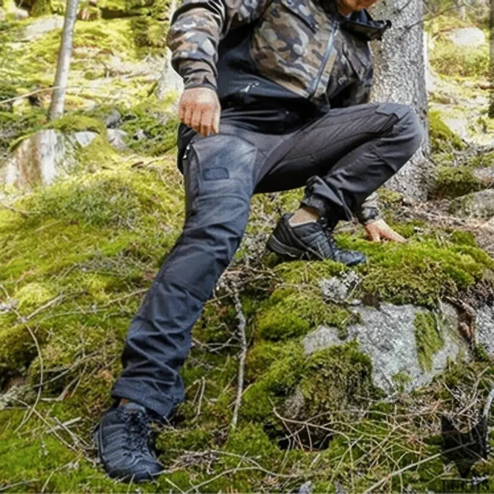 Heren Duurzaam Multi-Zak Waterdichte Cargo Broek VIQA© NEDERLANDBlauw-3XL