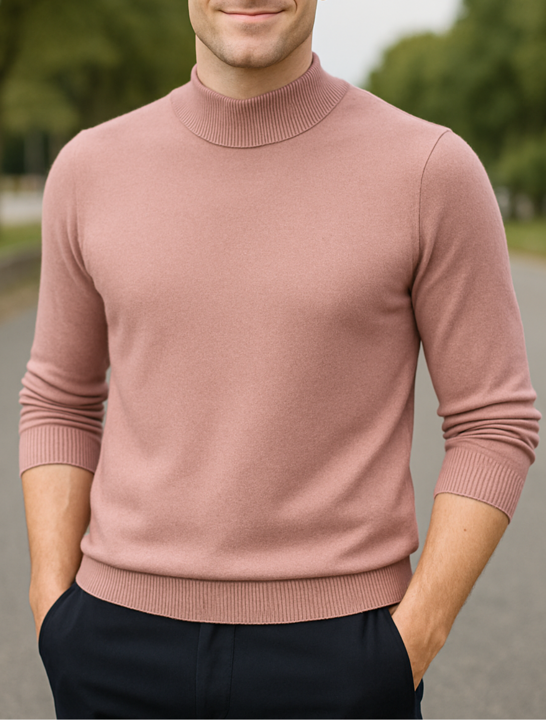 Heren Halve Coltrui, Winter Effen Kleuren Trui, Casual Coltrui | VIQA VIQA© NEDERLAND