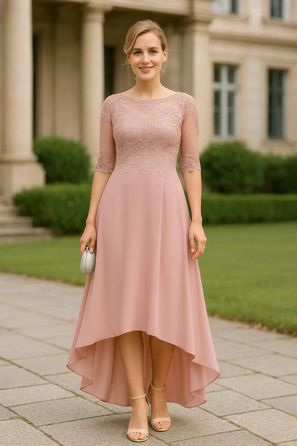 Dames Maxi Gala Jurk, Elegante Lange Bruiloft A-Lijn Feestjurk | VIQA VIQA© NEDERLAND