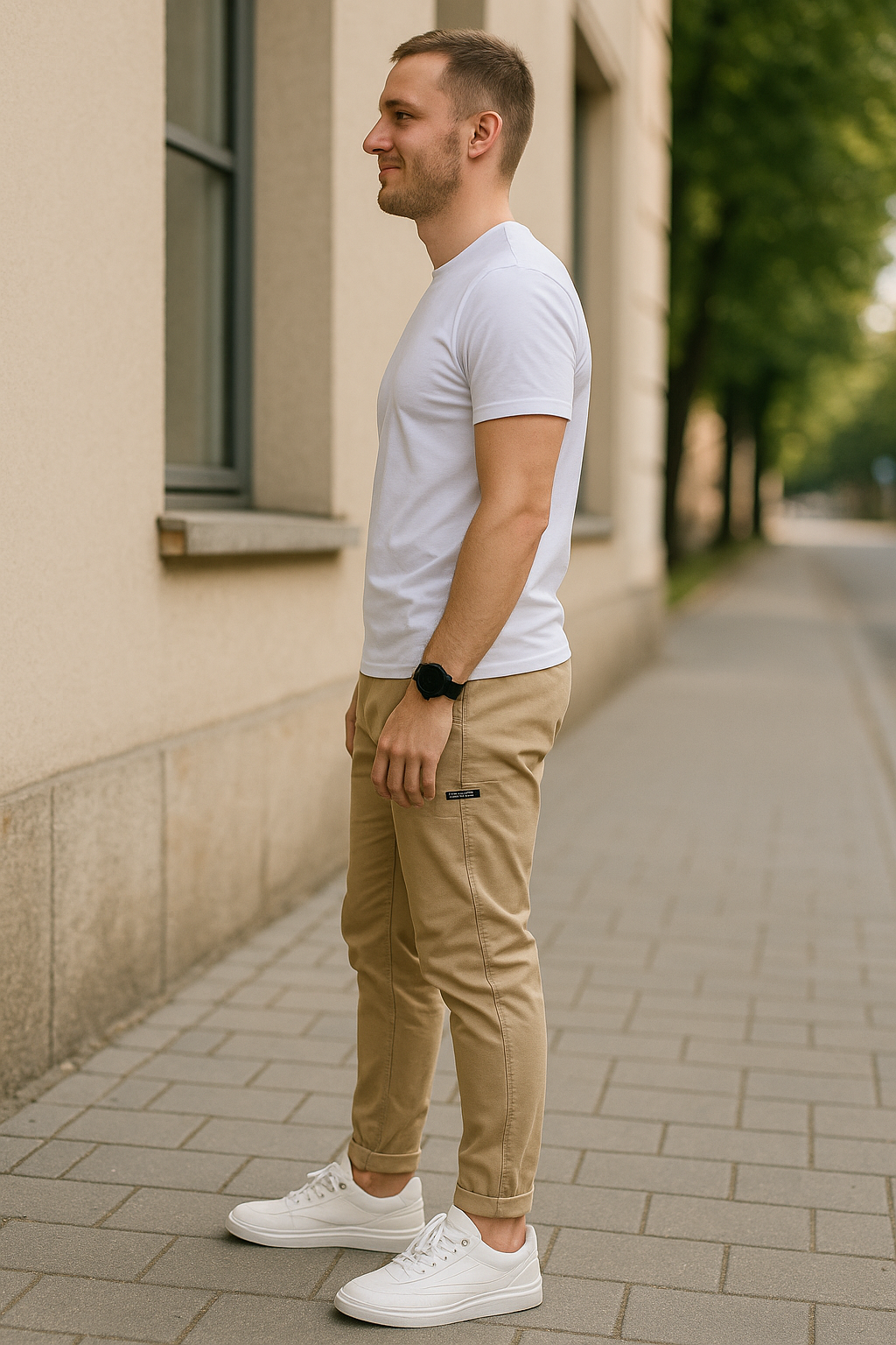 Heren Skinny Cargobroek Met Hoge Stretch, Casual Joggingbroek Met Meerdere Zakken Voor Buiten | VIQA VIQA© NEDERLAND