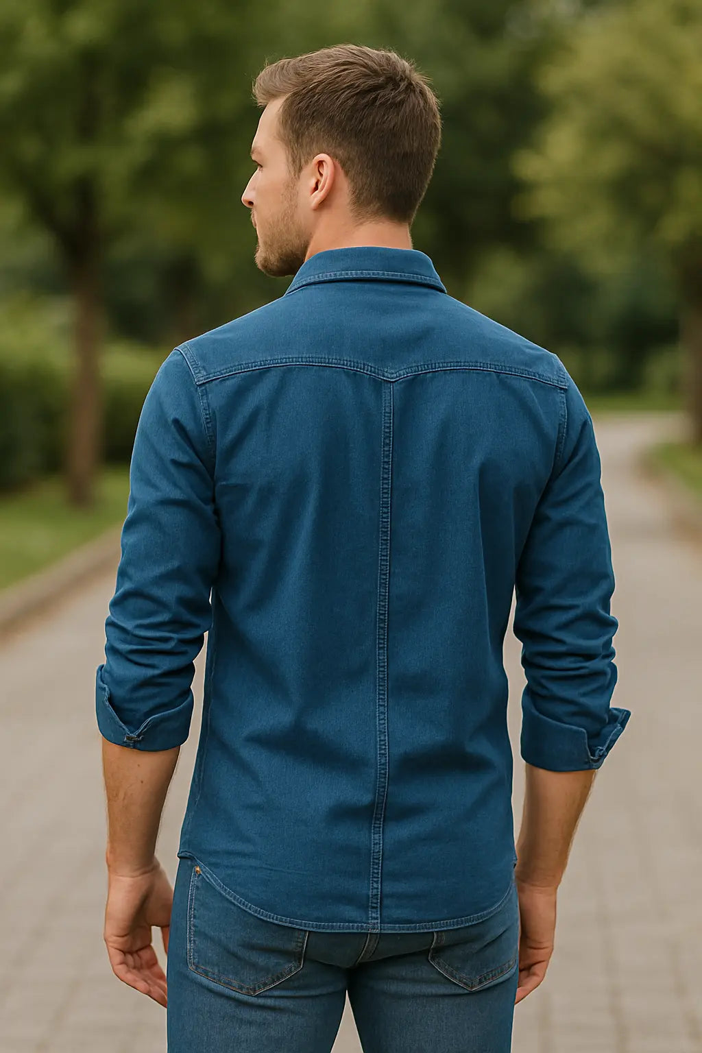 Heren Corduroy Overhemd, Lange Mouw Slim Pasvorm, Effen Kleur Zakelijk Casual Wear | VIQA VIQA© NEDERLAND