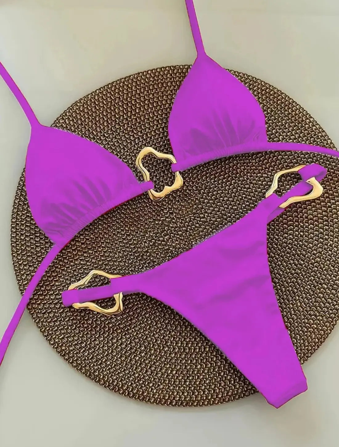 Dames Zomers Tweedelig Badpak Bikini Set Met Hoge Taille | VIQA VIQA© NEDERLANDPaars-L