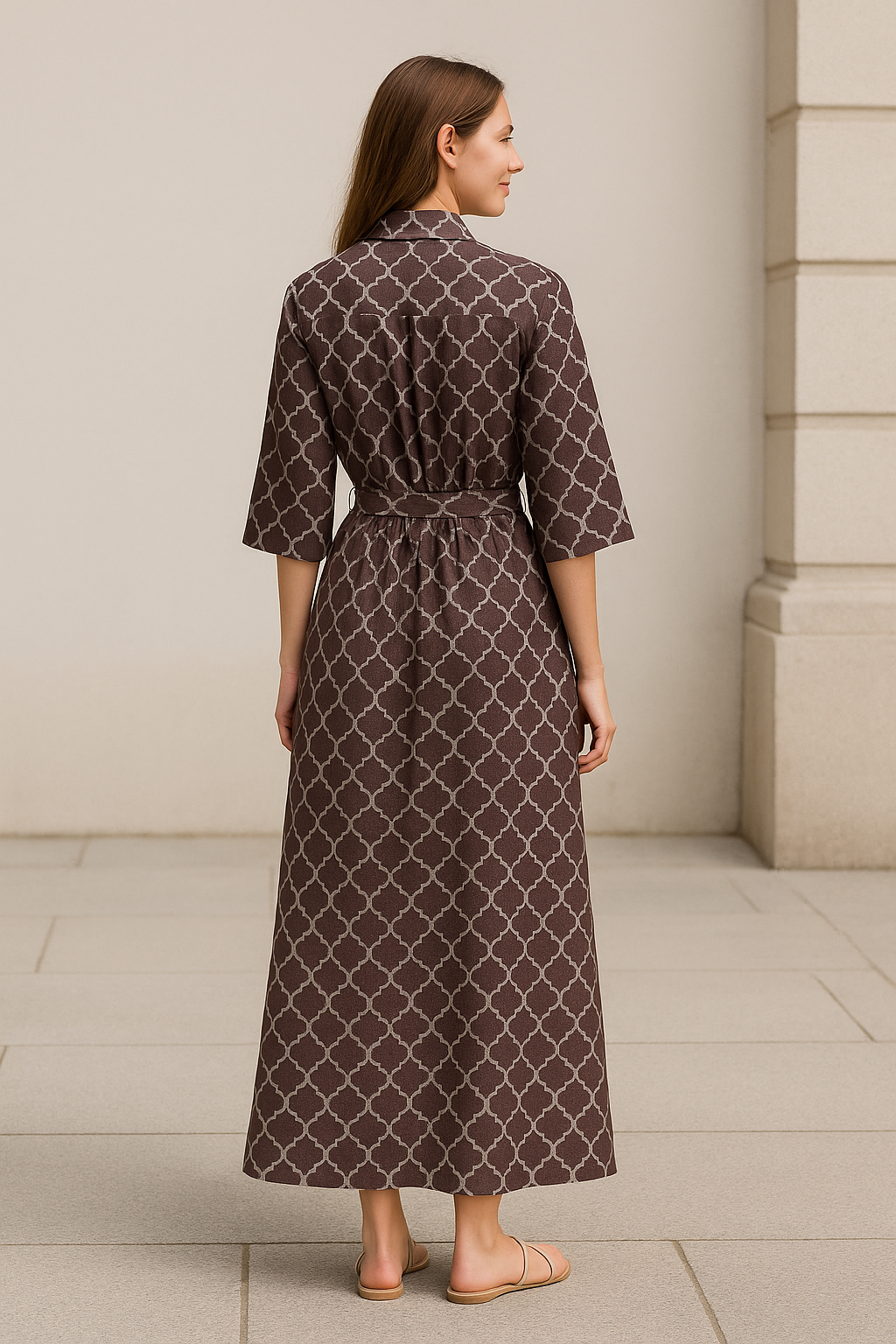 Dames Geruit Shirt Jurk, Kant-Up Losse Pasvorm Met Letter Print, Casual Enkel Breasted Zomer Outfit | VIQA VIQA© NEDERLAND