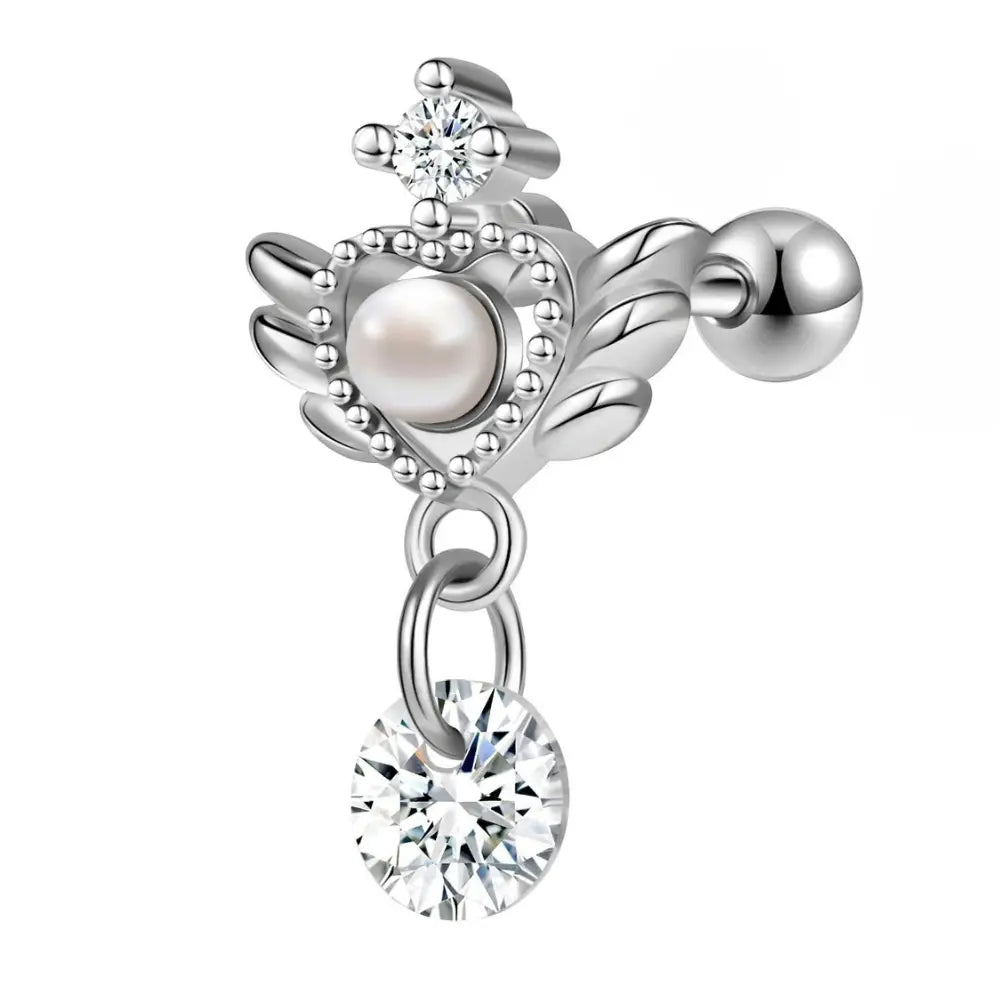 20G Kristallen Hart Oorbellen Voor Dames VIQA© NEDERLAND5