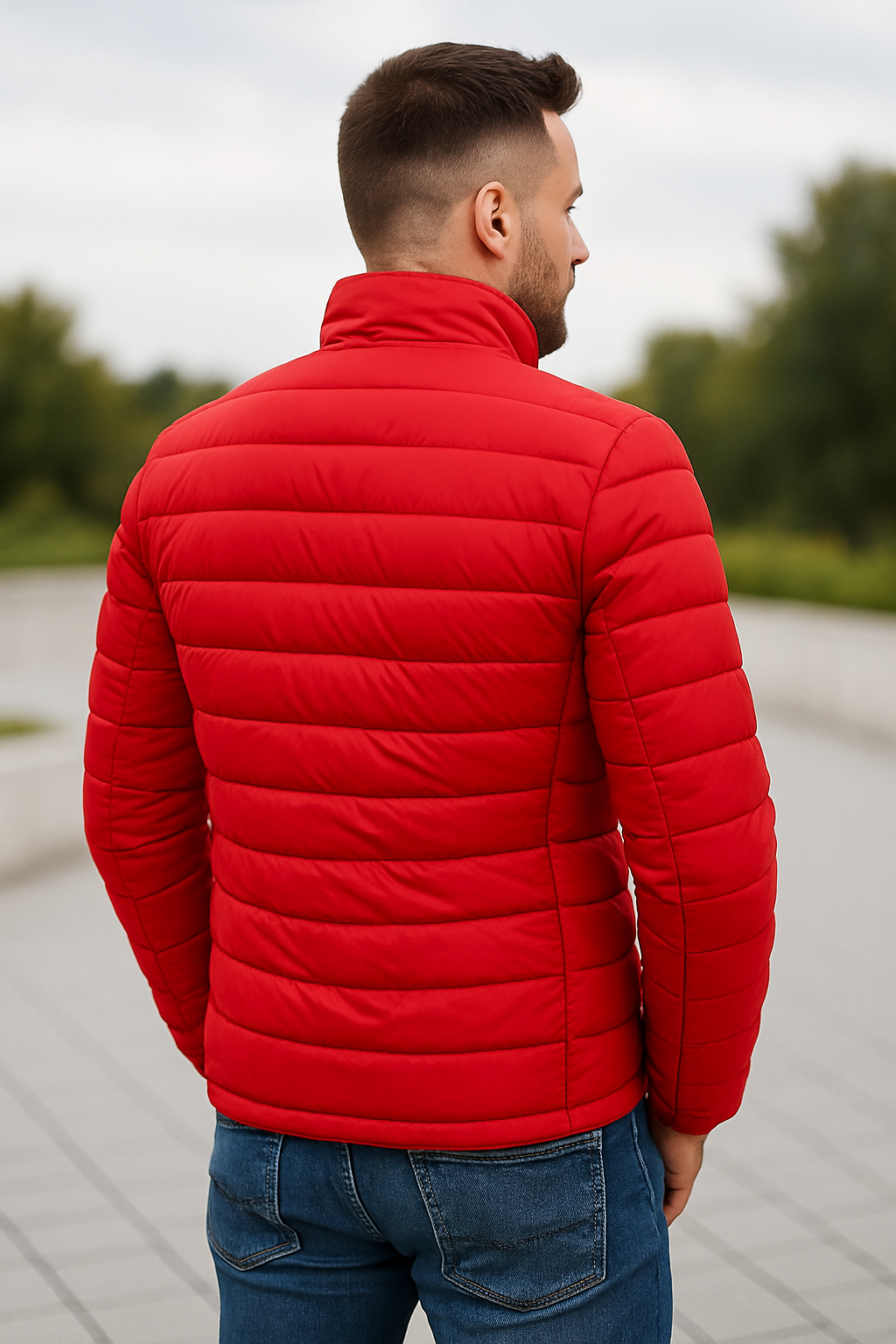 Heren Winter Gewatteerde Donsjas, Dikke Warme Staande Kraag Casual Windjack | VIQA VIQA© NEDERLAND