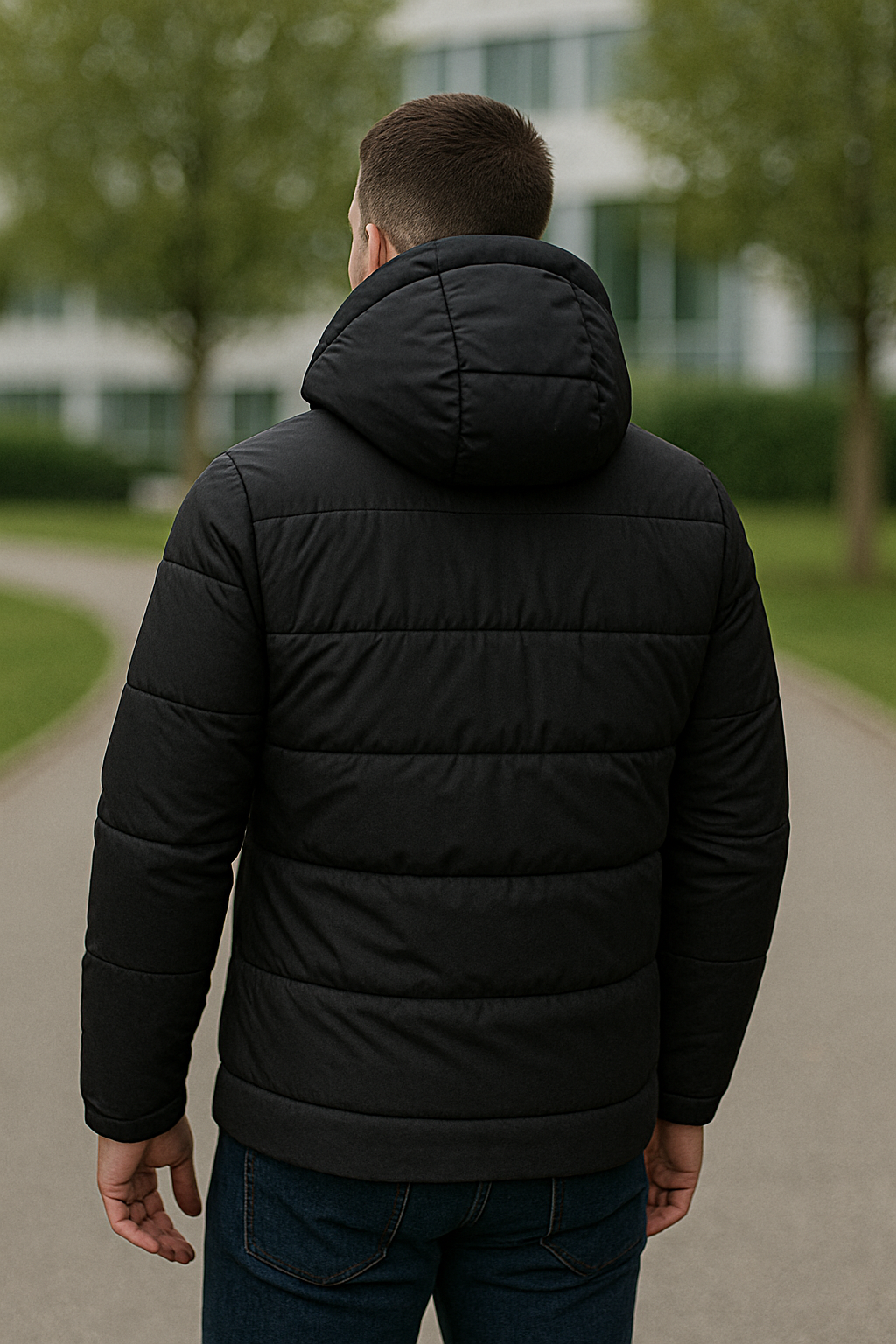 Heren Donsjack, Dik Warm Capuchonjack, Lichtgewicht Casual Winter Wit Eendendons | VIQA VIQA© NEDERLAND