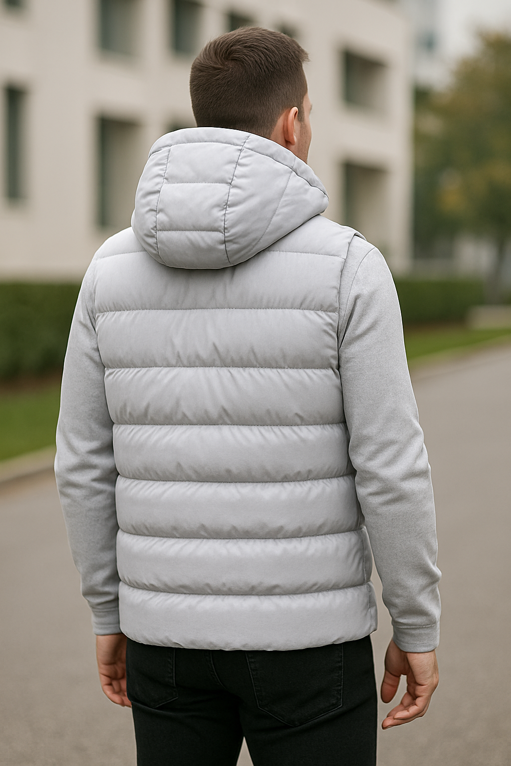 Herenvest Met Capuchon En Katoenen Voering, Mouwloze Casual Rits Jas Vest | VIQA VIQA© NEDERLAND