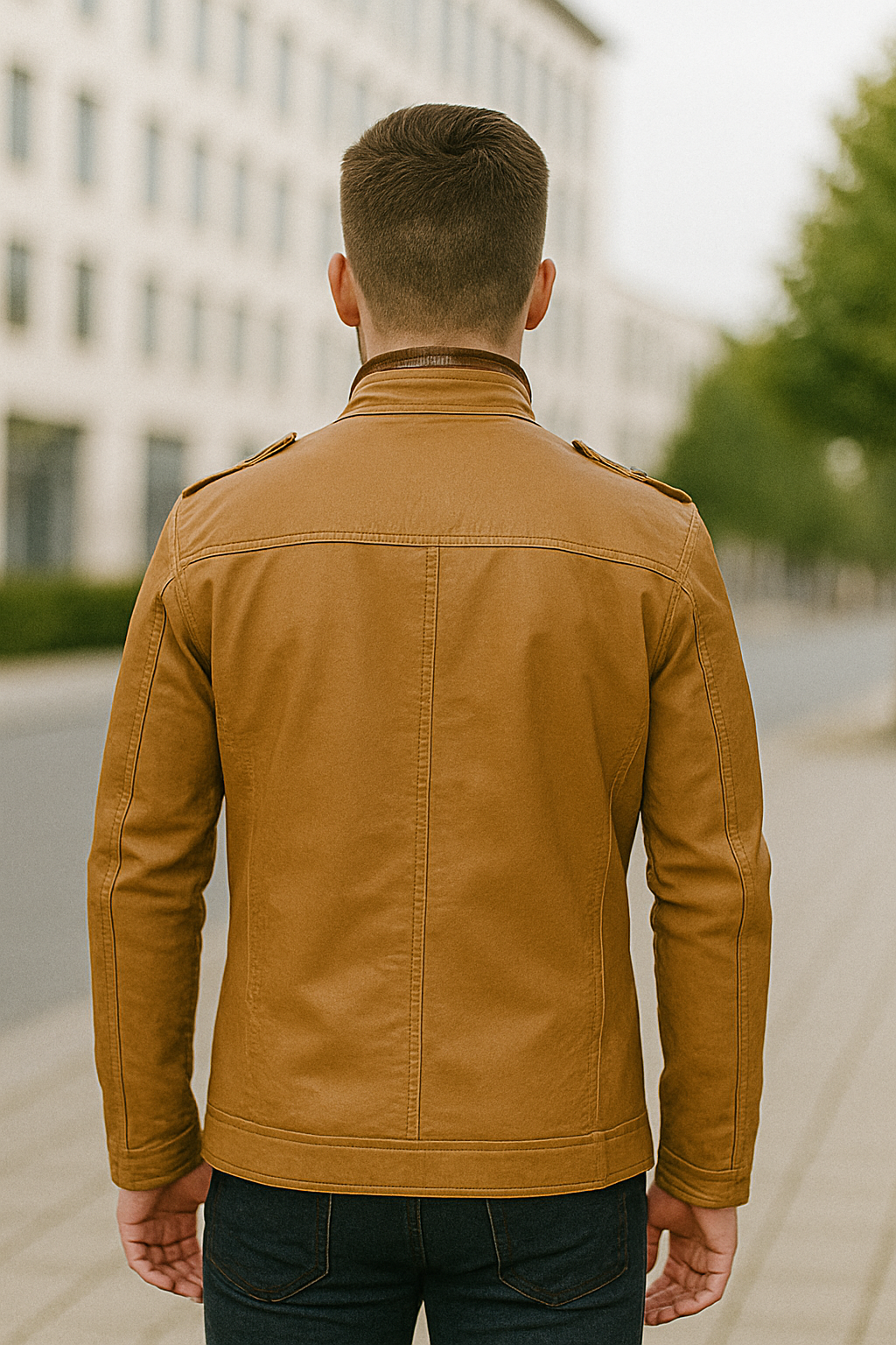 Heren Lange Leren Jas, Vintage Stijl Herfst Winterjas Met Zakken, Casual Warme Parka | VIQA VIQA© NEDERLAND