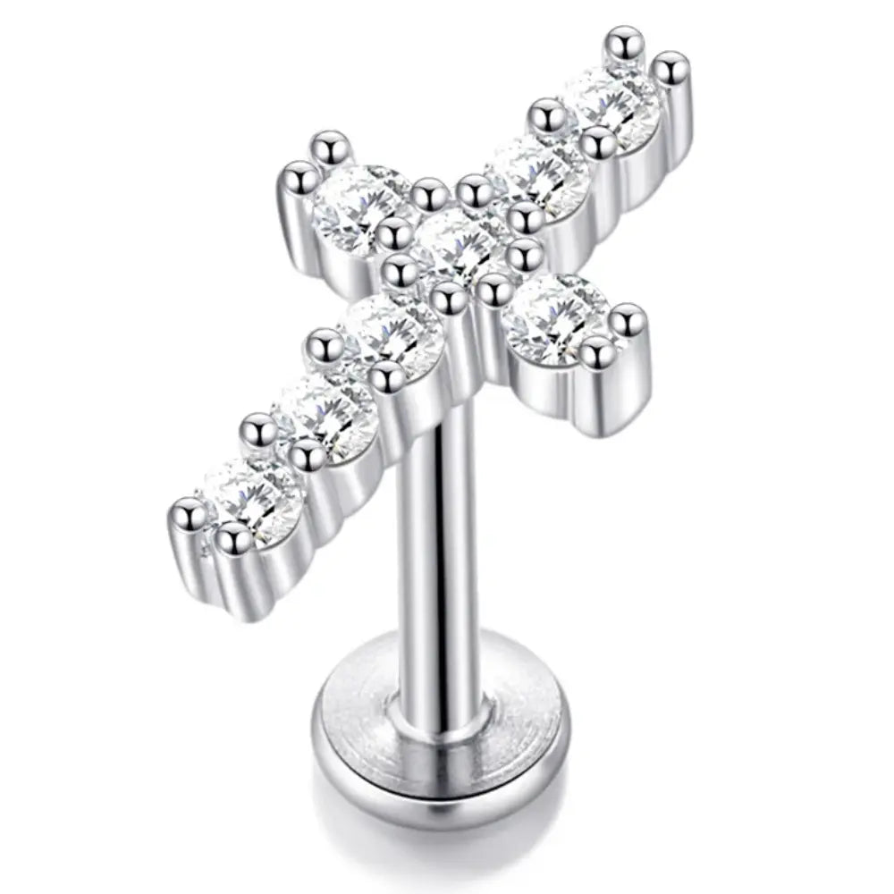 Dames Oorbel Met Bloem Tragus Piercing VIQA© NEDERLAND