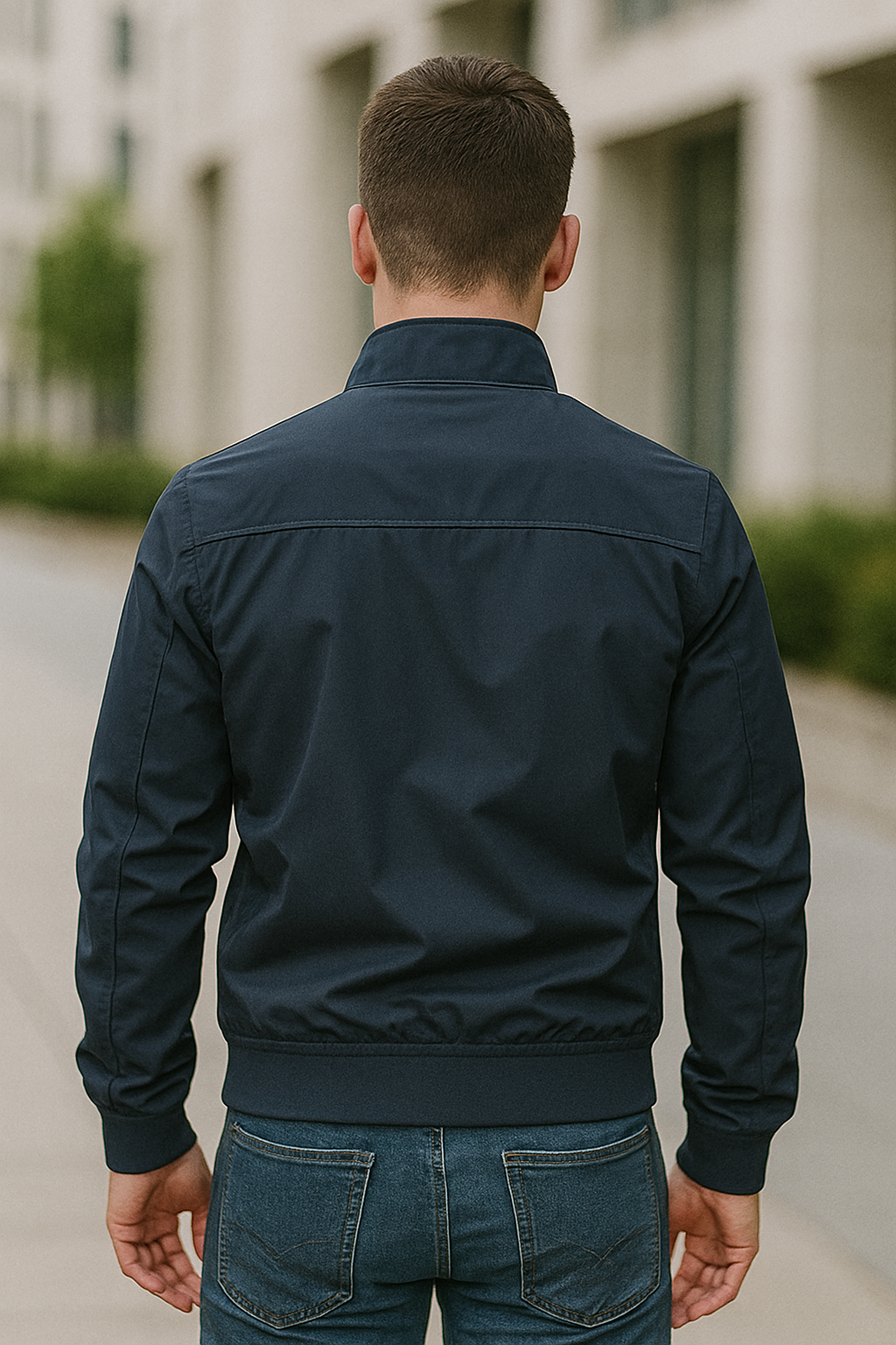 Bomberjack Voor Heren, Effen Slim Pasvorm Casual Bomberjack, Herfstjas Met Opstaande Kraag | VIQA VIQA© NEDERLAND