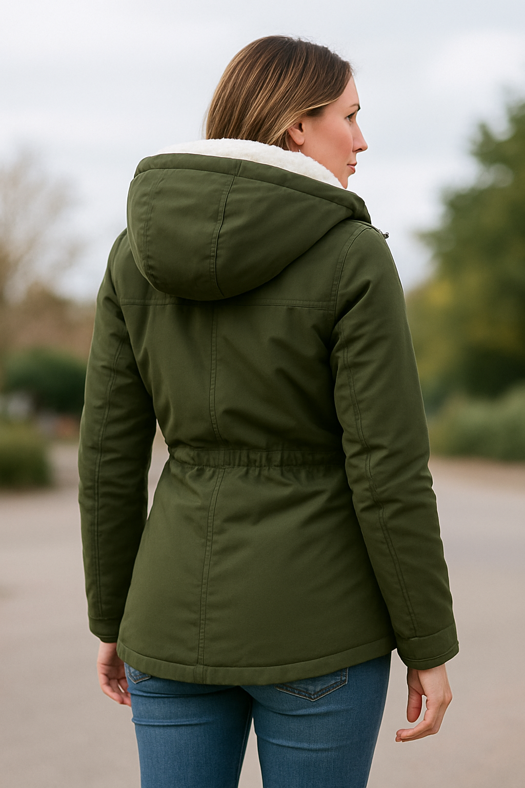 Damesjas Met Capuchon En Fleecevoering, Dikke Warme Halflange Winterjas | VIQA VIQA© NEDERLAND