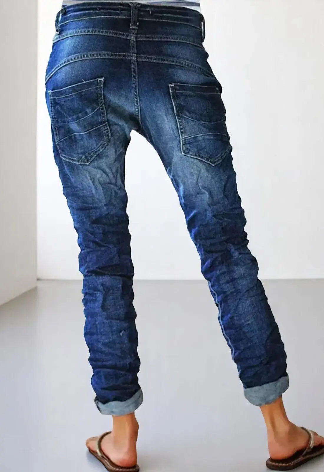 Dames Denim Jeans Met Hoge Taille VIQA© NEDERLAND