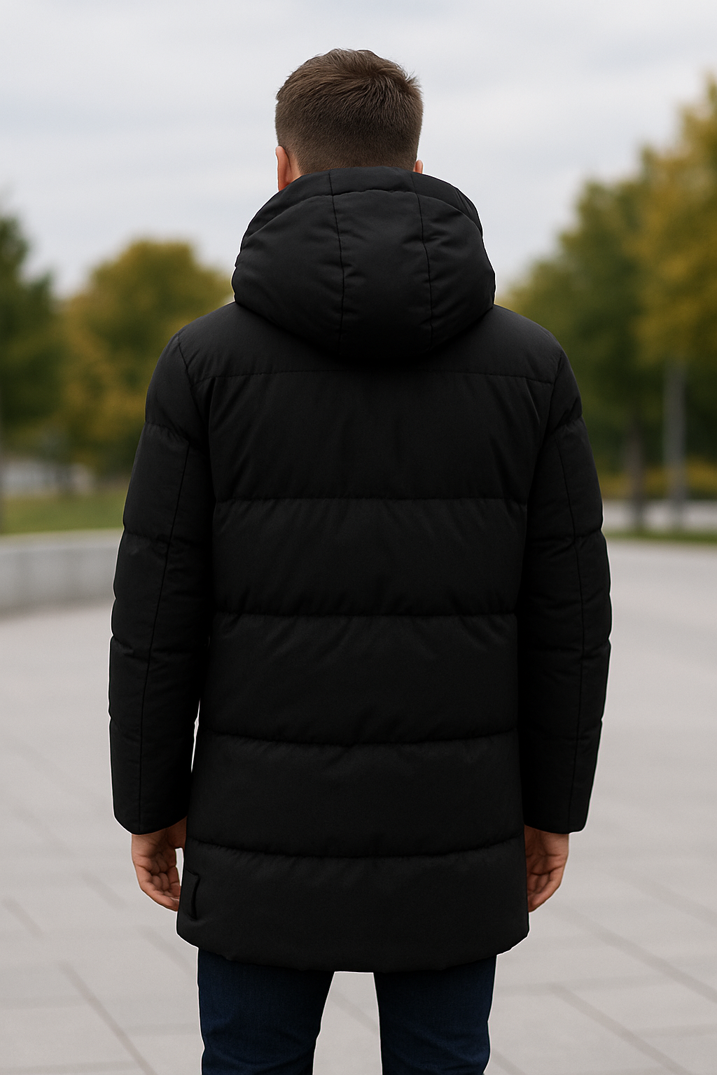 Gewatteerde Winterjas Voor Heren, Halflange Katoenen Donsparka, Warme Thermische Windjack Met Capuchon | VIQA VIQA© NEDERLAND