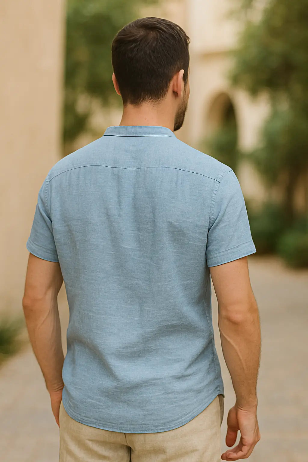 Heren Zomer Linnen T-Shirt, Korte Mouw Ademend Casual Shirt, Lichtgewicht Dagelijks Dragen | VIQA VIQA© NEDERLAND